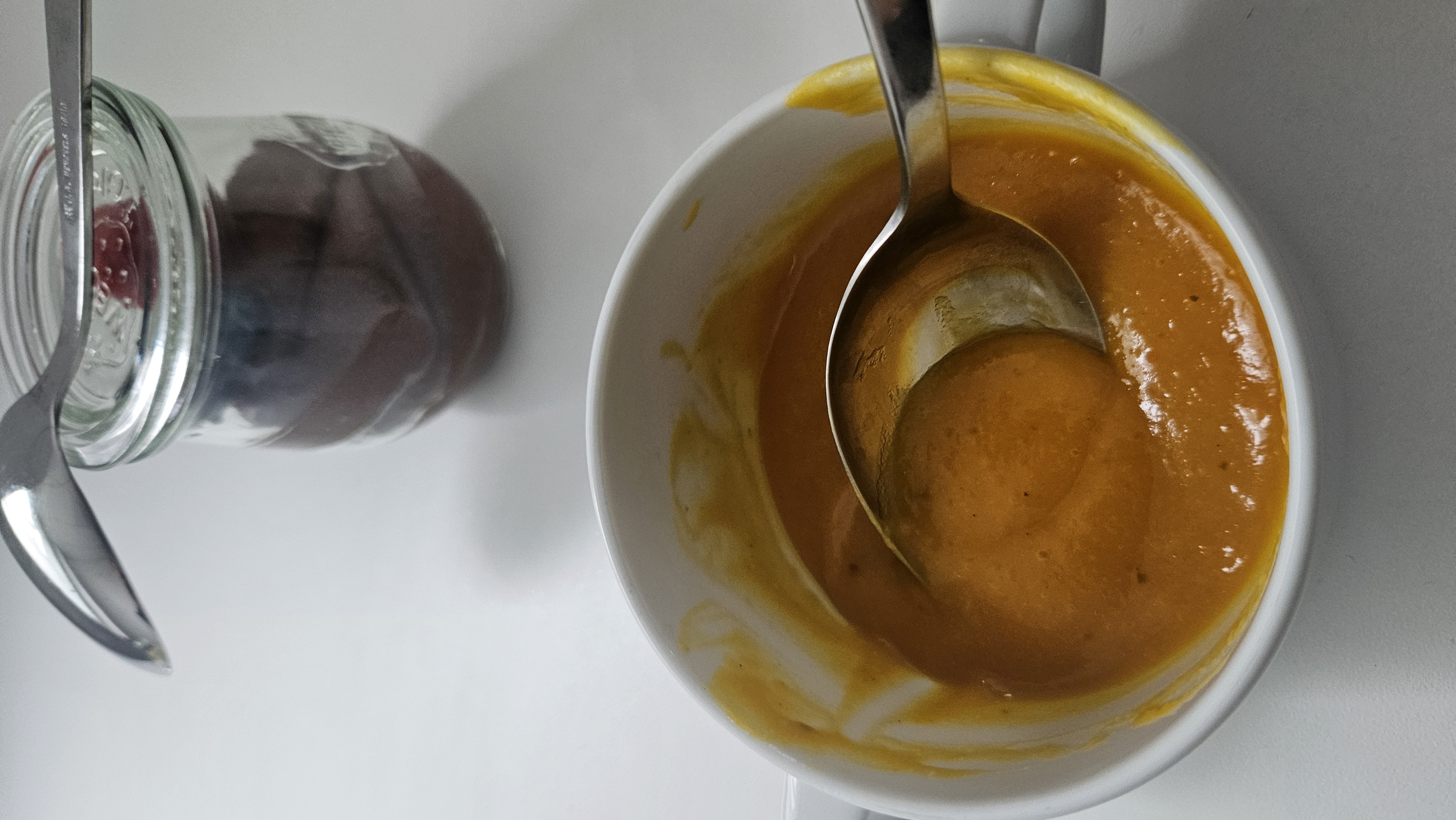 Pompoensoep en chocolademousse