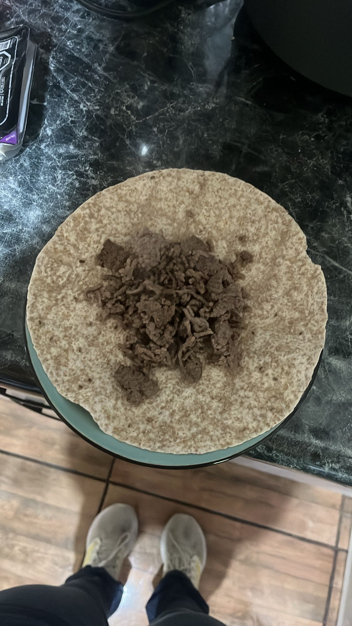 tortilla integral con carne