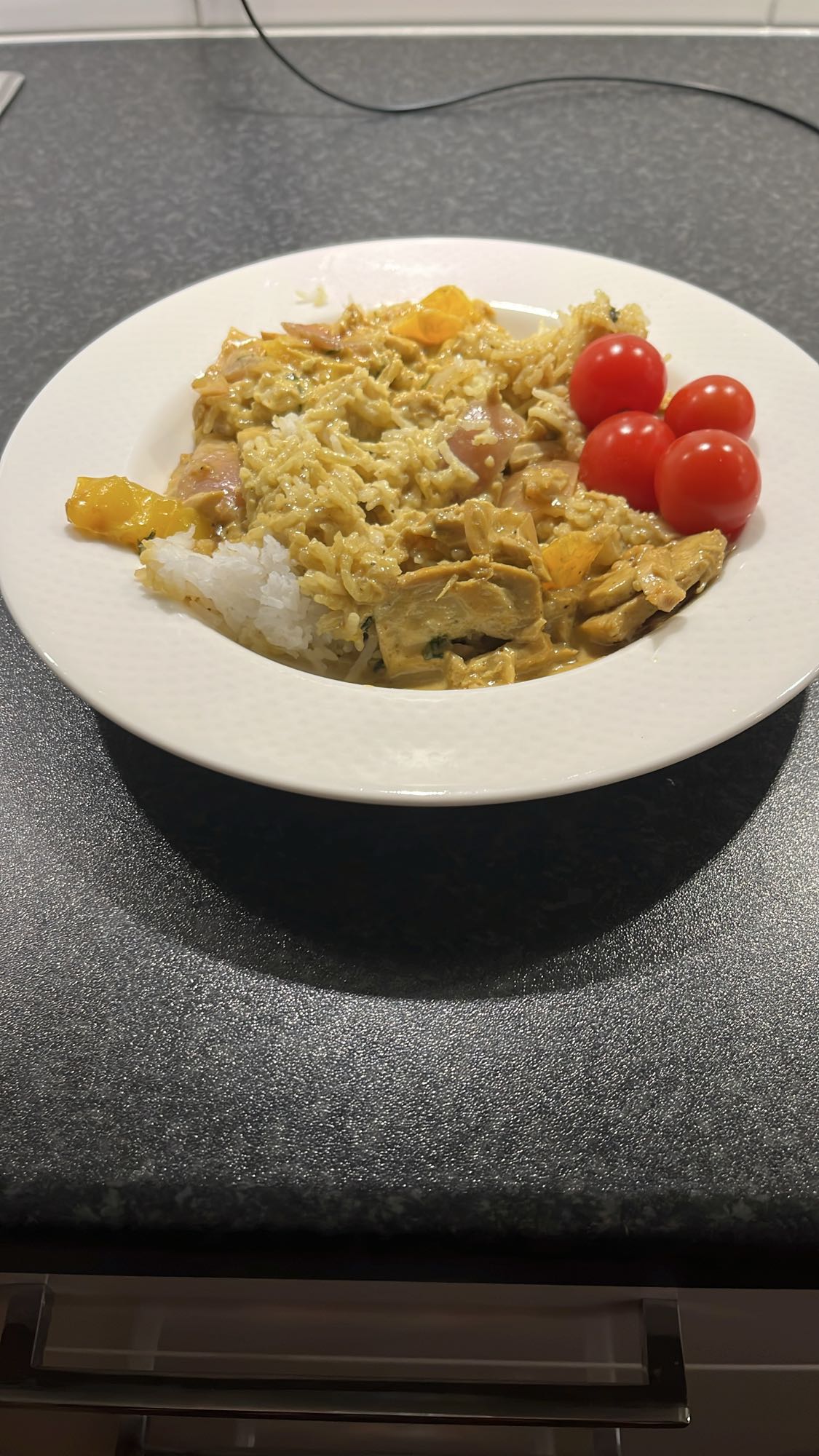 Ris med tofu och grönsaker