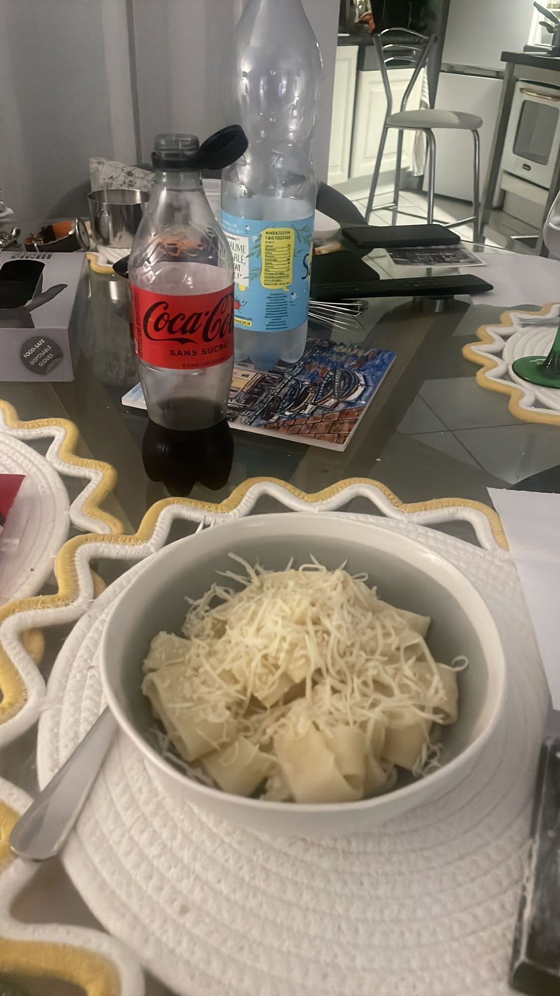 Pâtes au fromage râpé