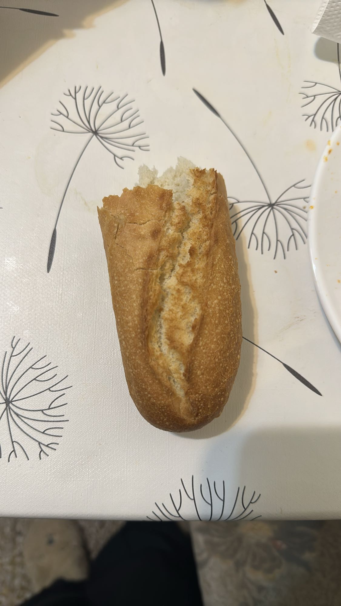 Small white bread roll