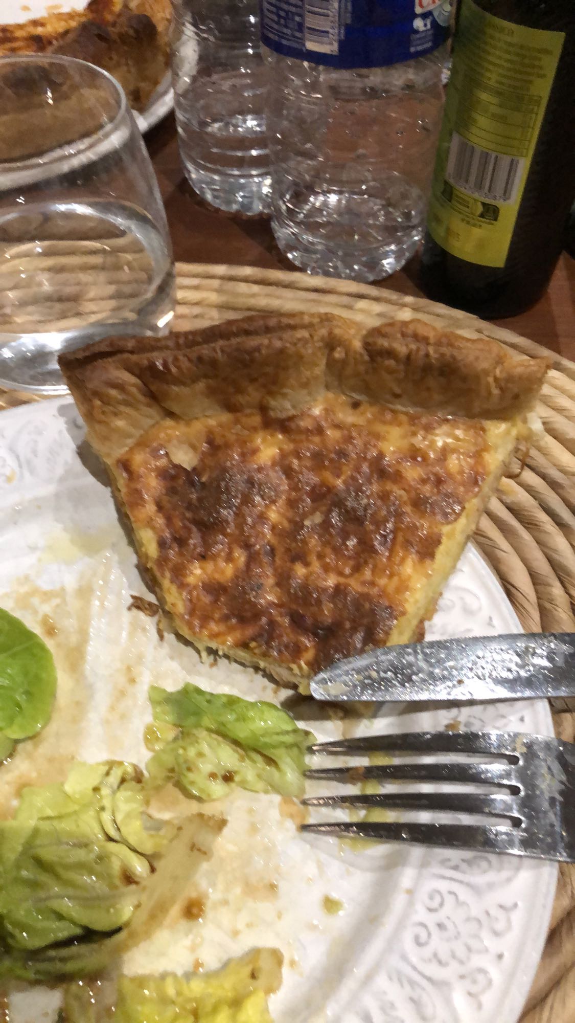 Quiche lorraine et salade