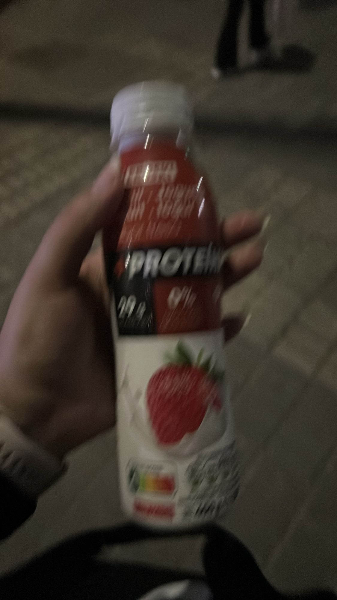 batido de proteína fresa