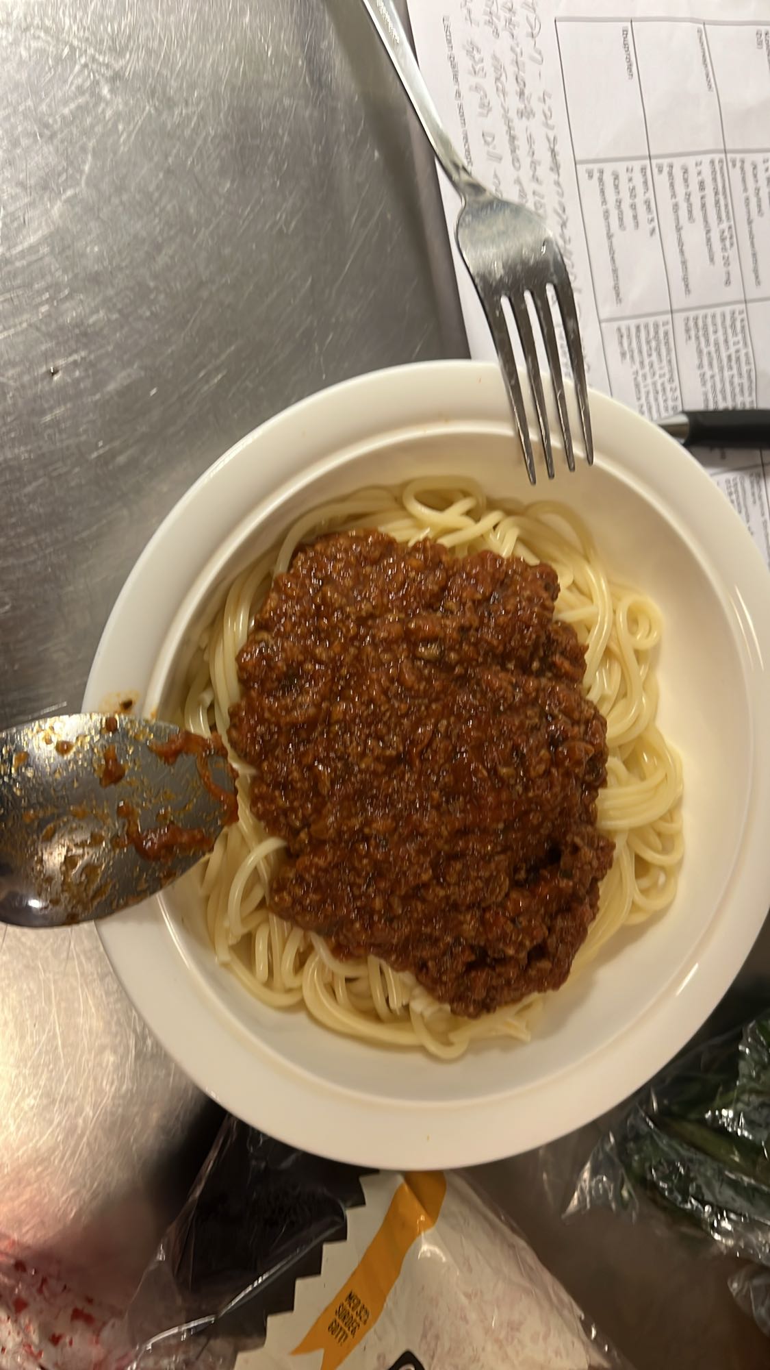 Spagetti med köttfärssås