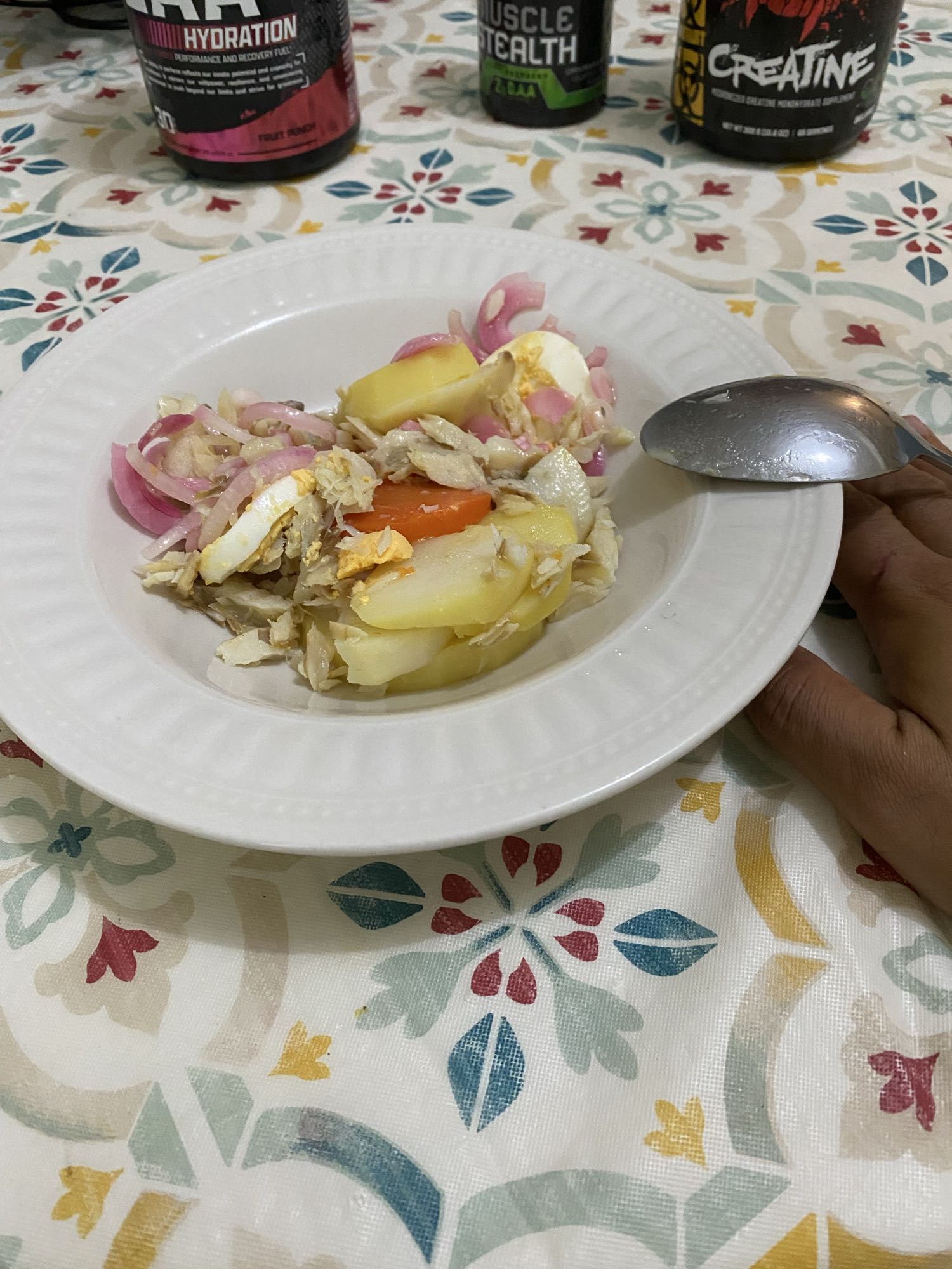 Ensalada de bacalao y huevo
