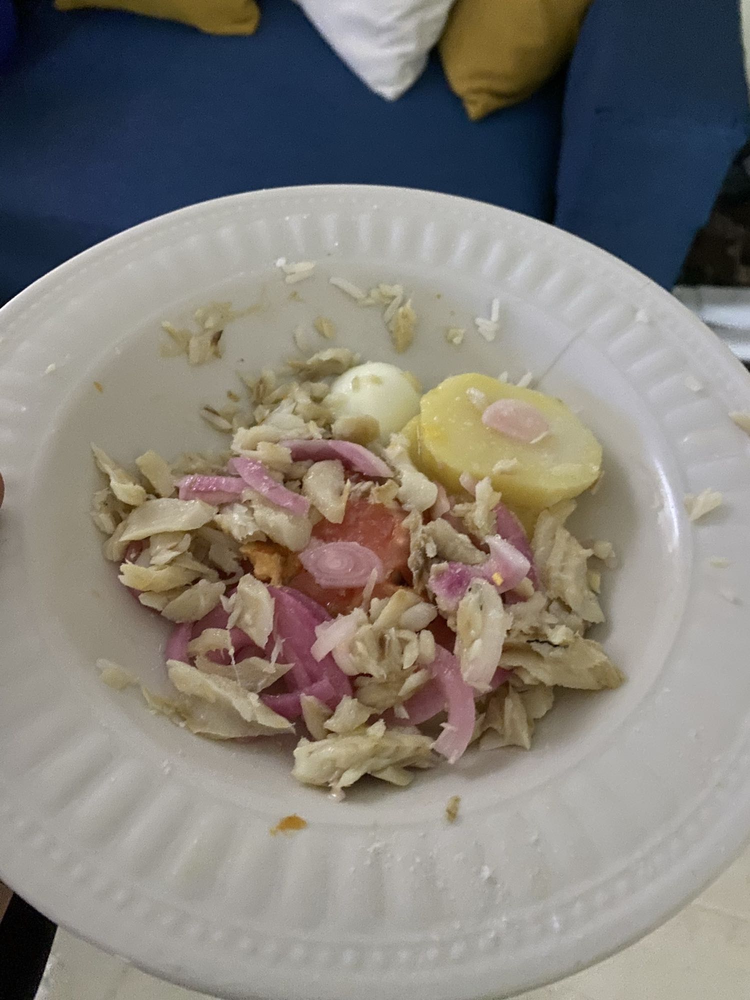 ensalada de bacalao y huevo