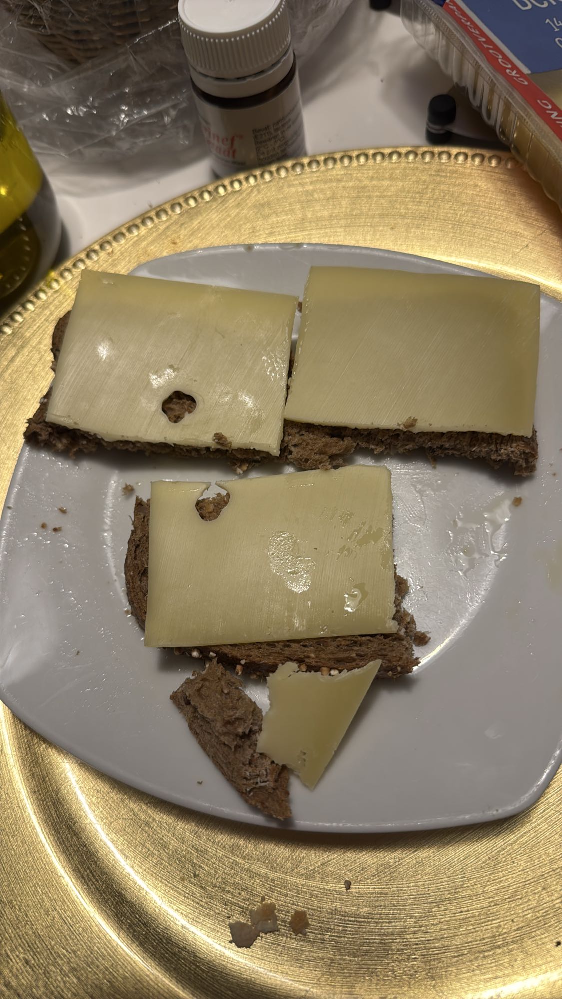 Kaas op volkorenbrood