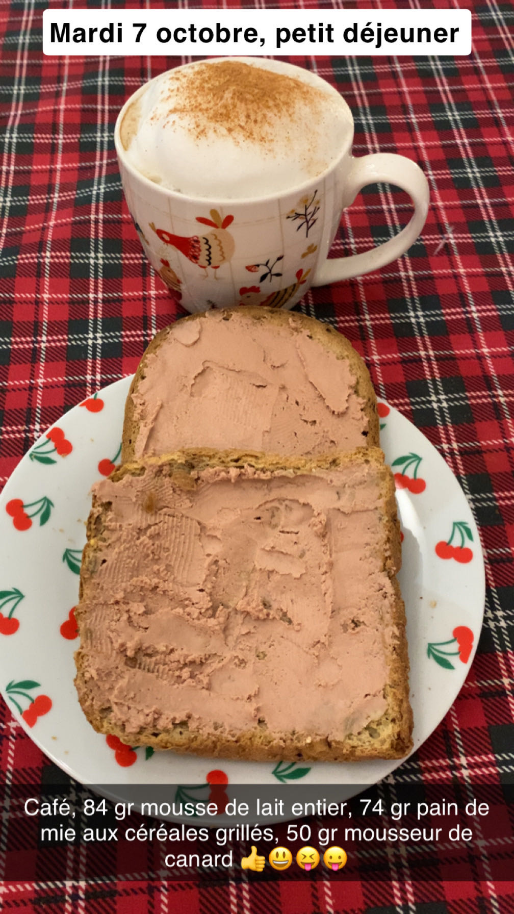 Petit déj pain & mousse