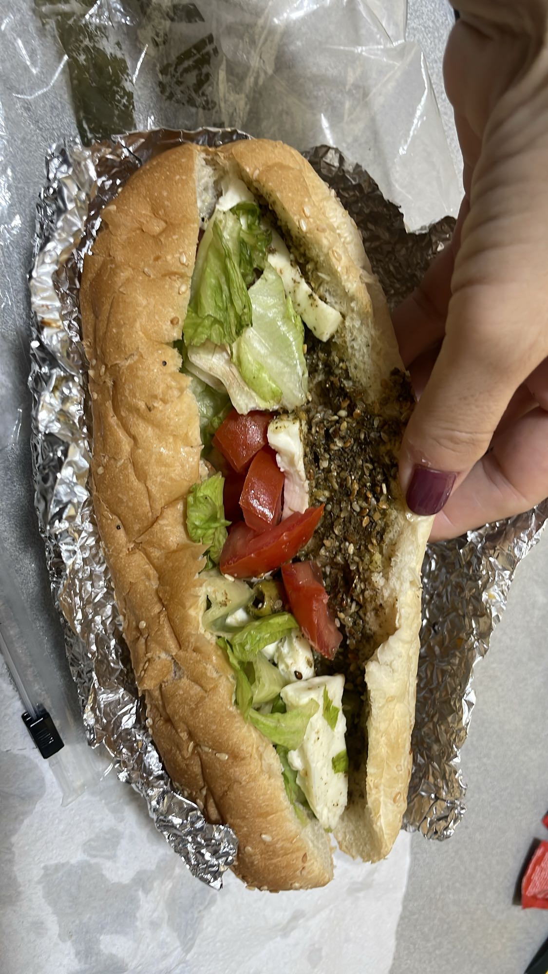 Za'atar Veggie Sandwich