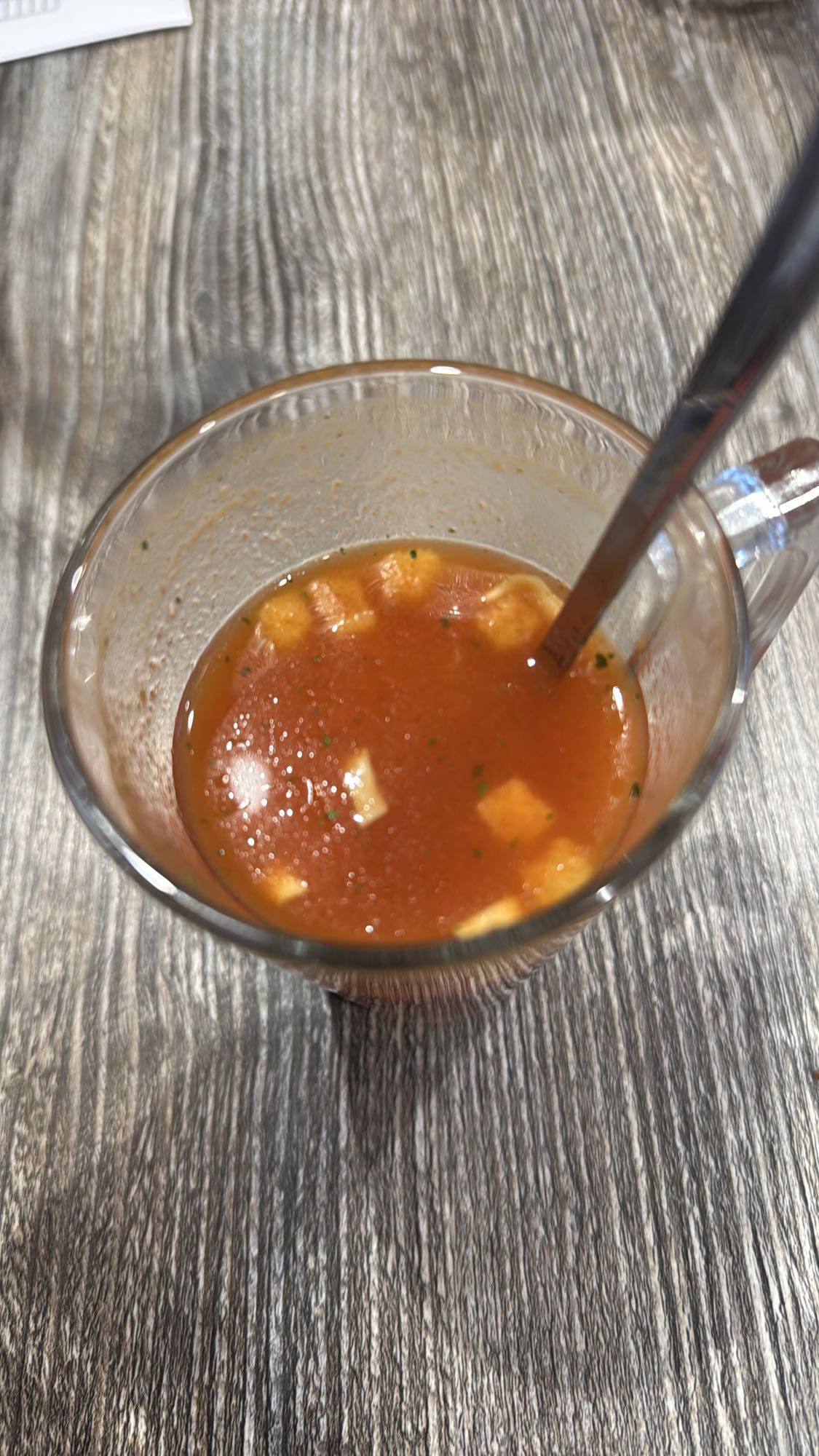 tomatensoep met croutons