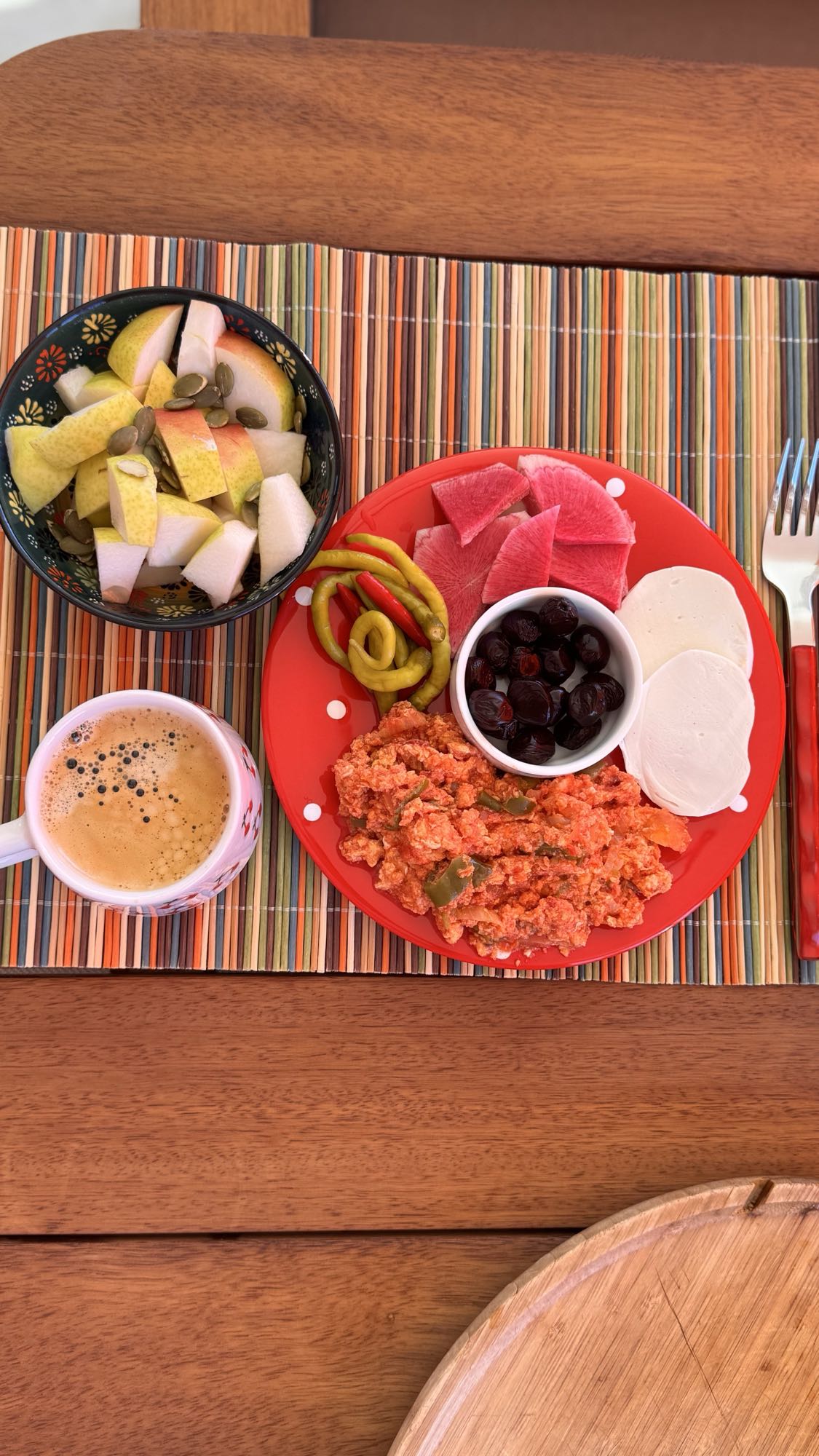 Renkli Kahvaltı Tabağı