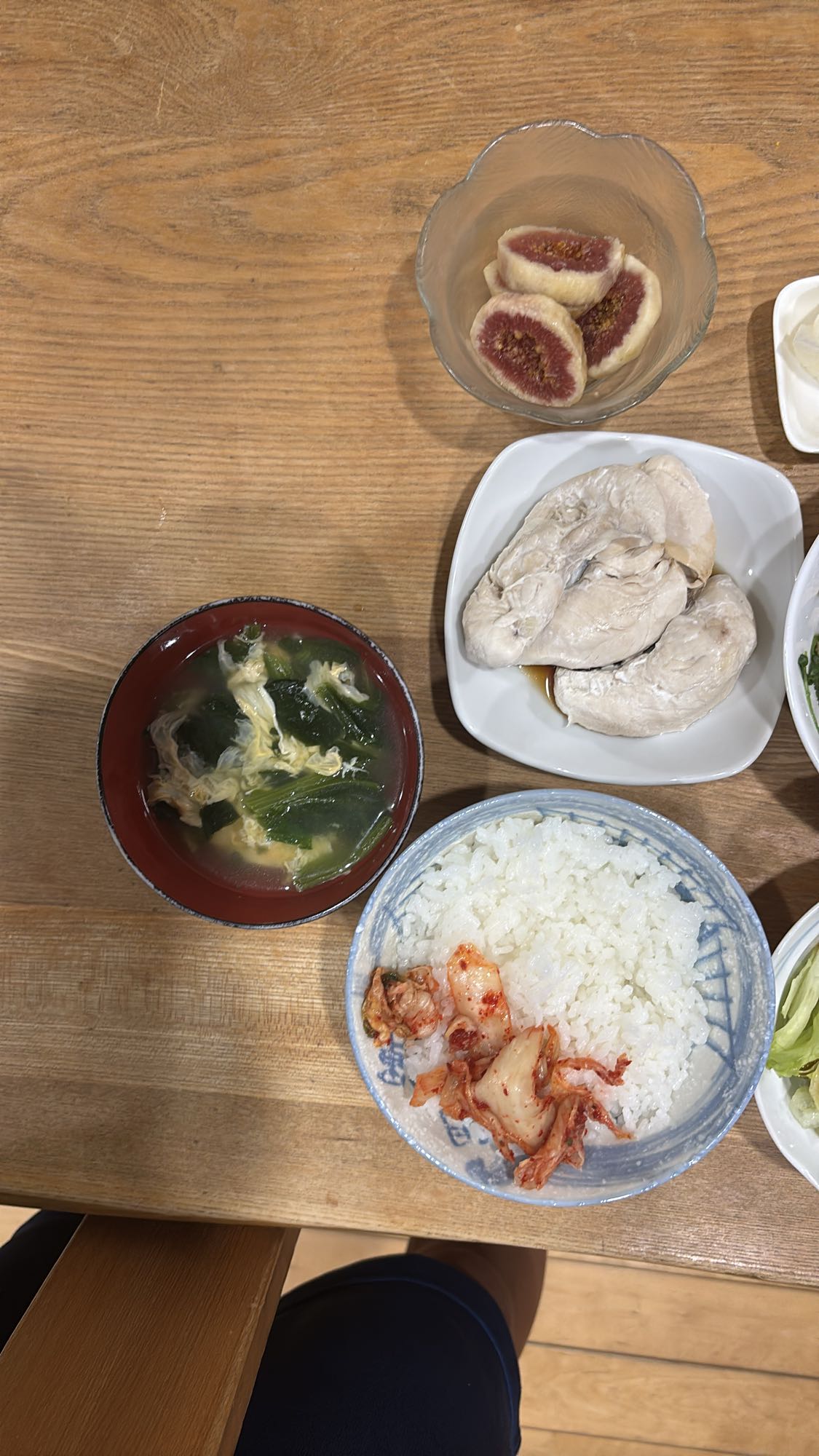 鶏むねとご飯定食