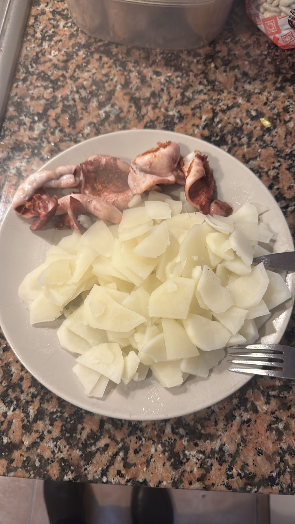 calamares con patatas
