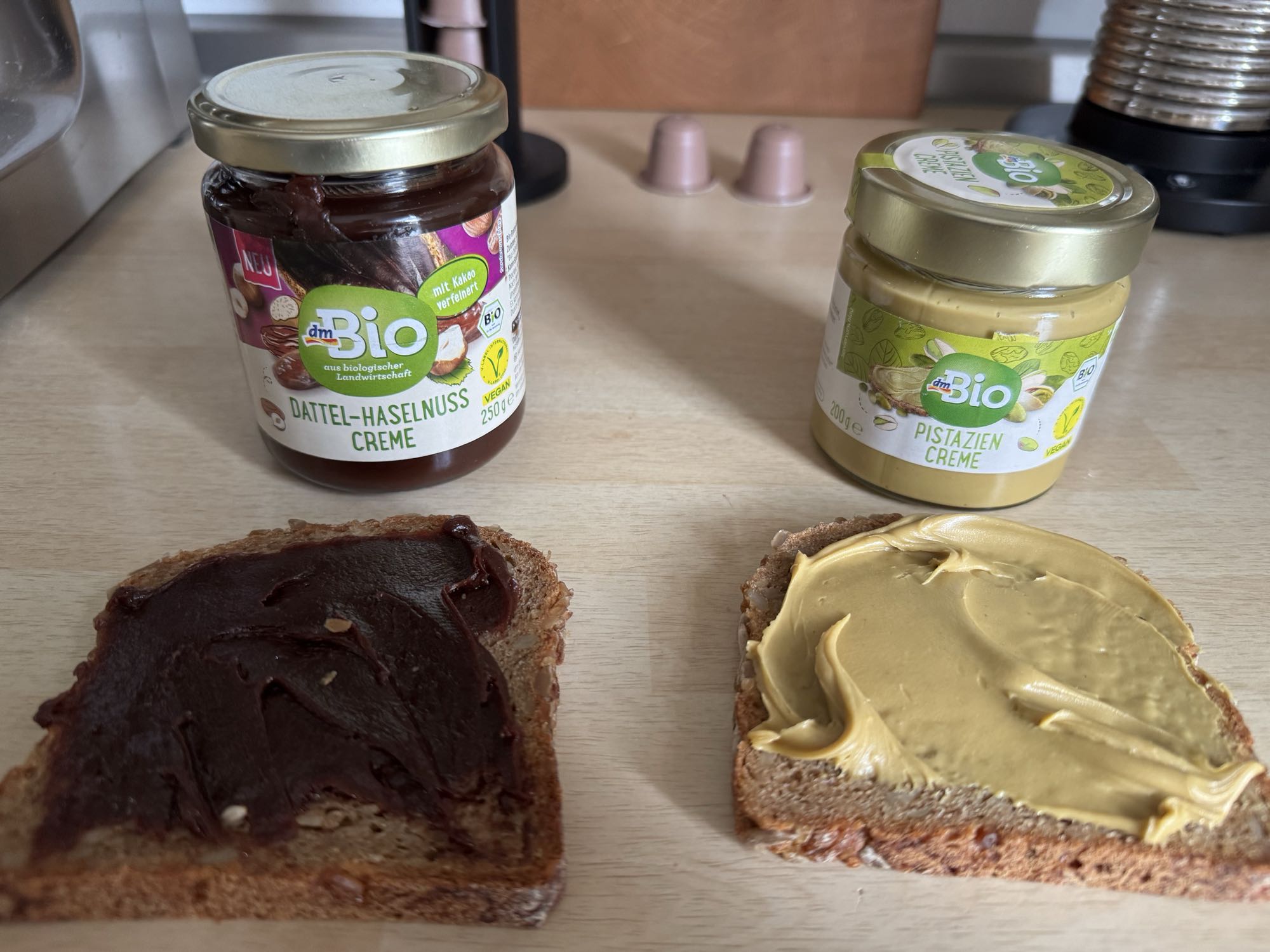 Brot mit Aufstrichen