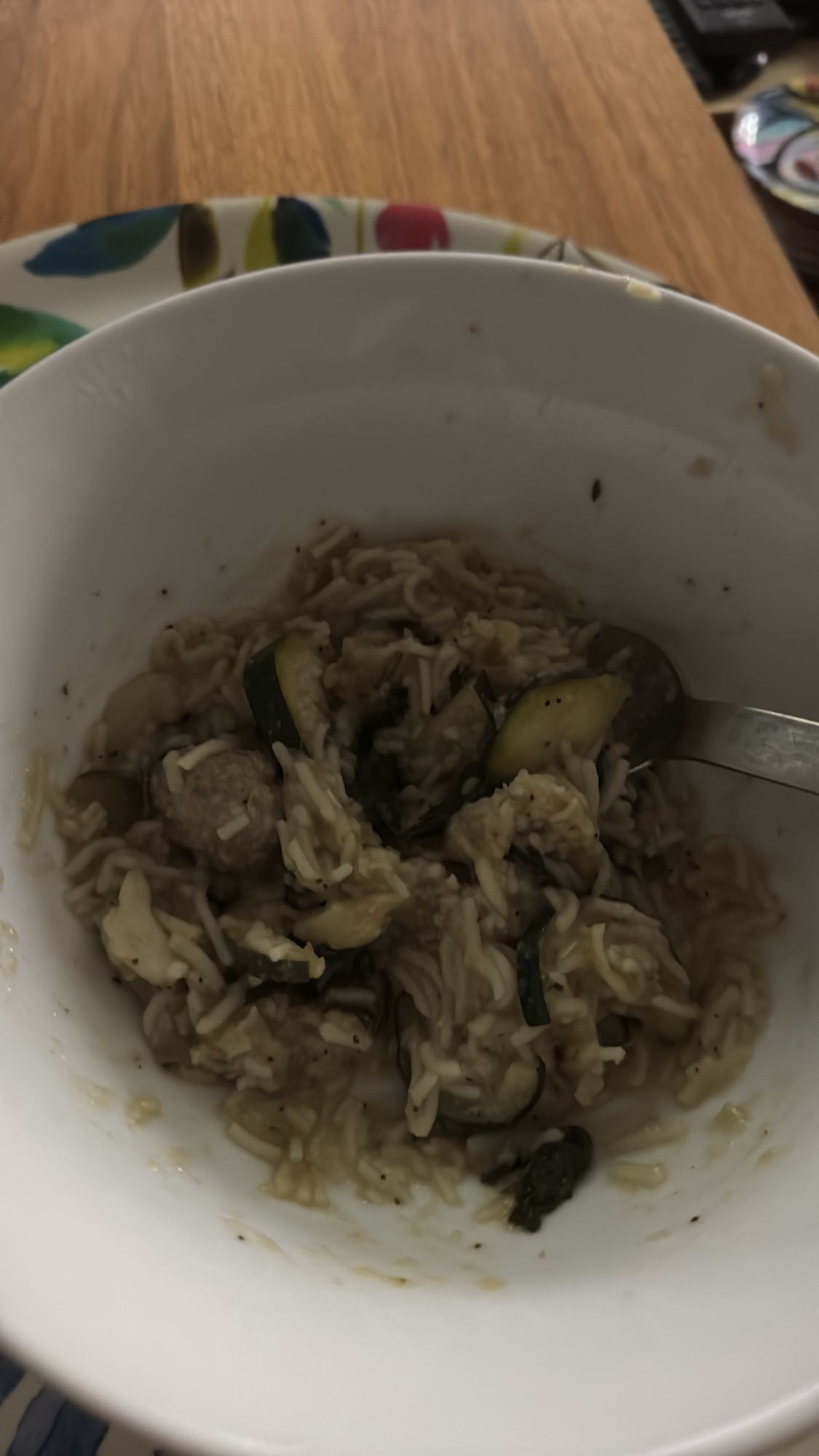 Ris med grönsaker & kött