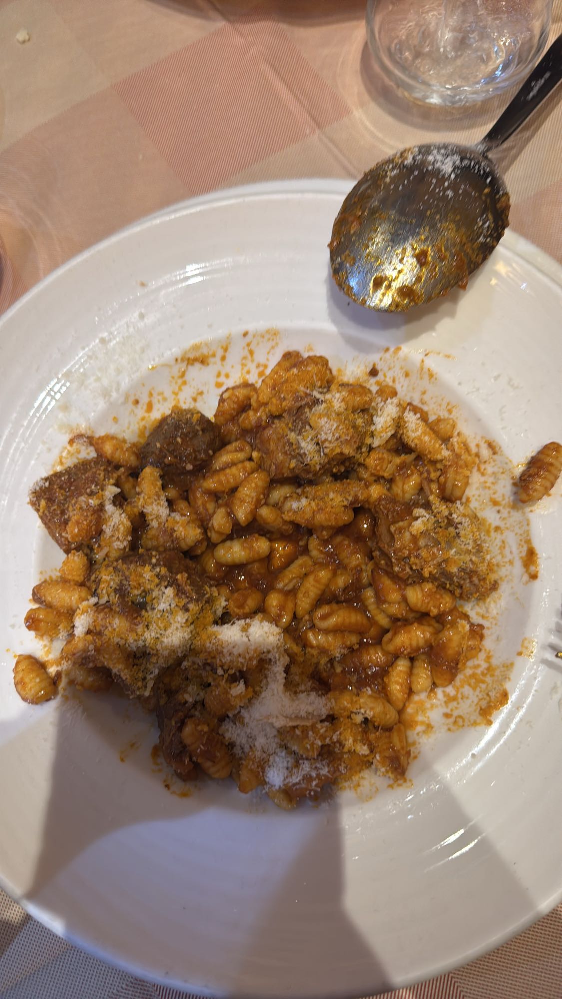 Pasta with beef ragu