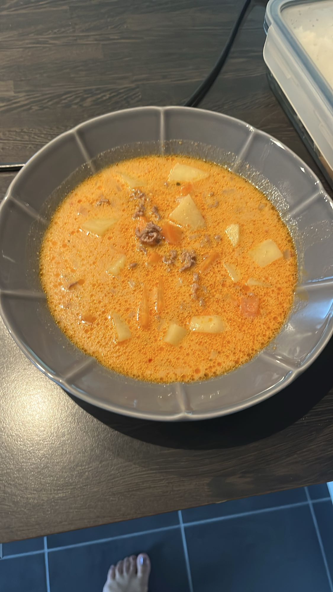 Köttfärssoppa med potatis