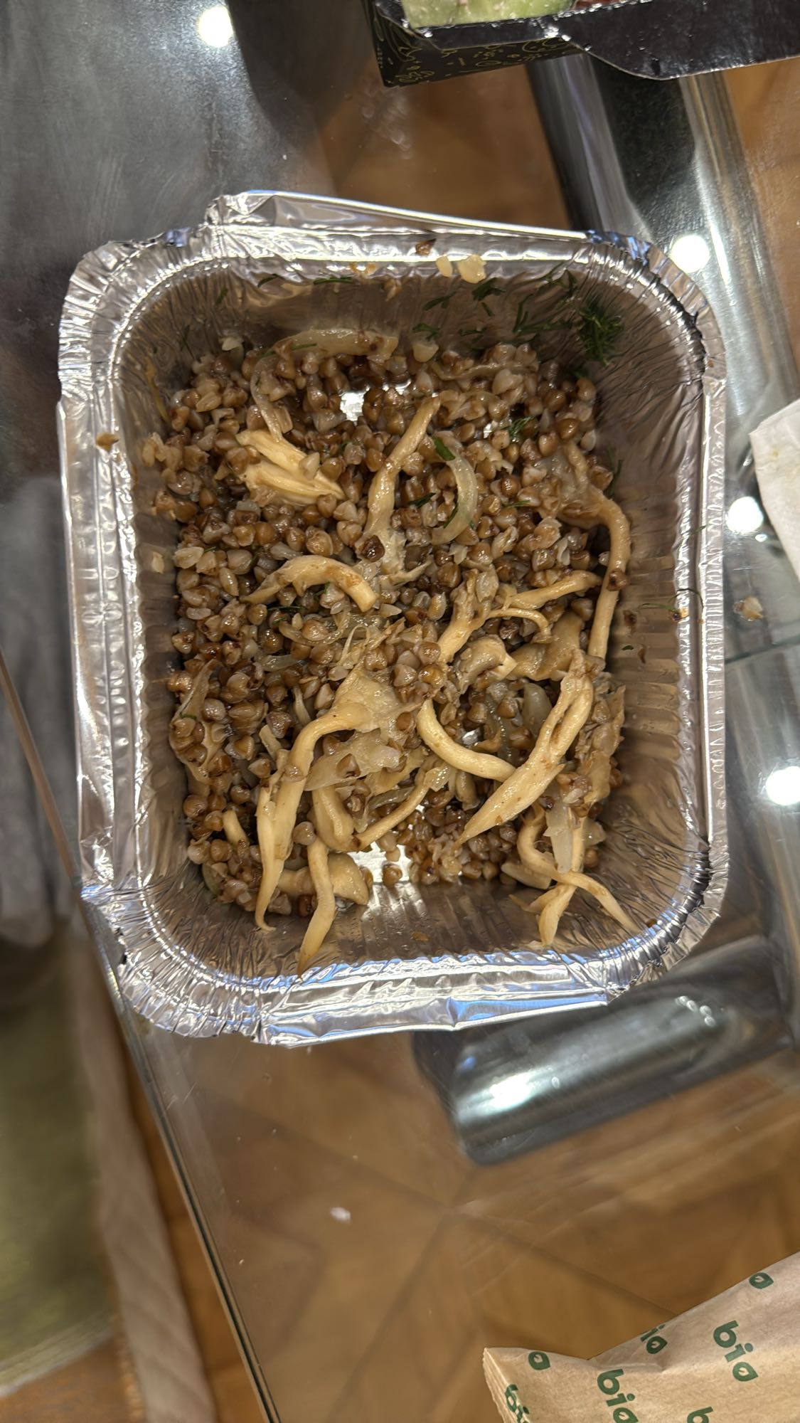 гречка с грибами