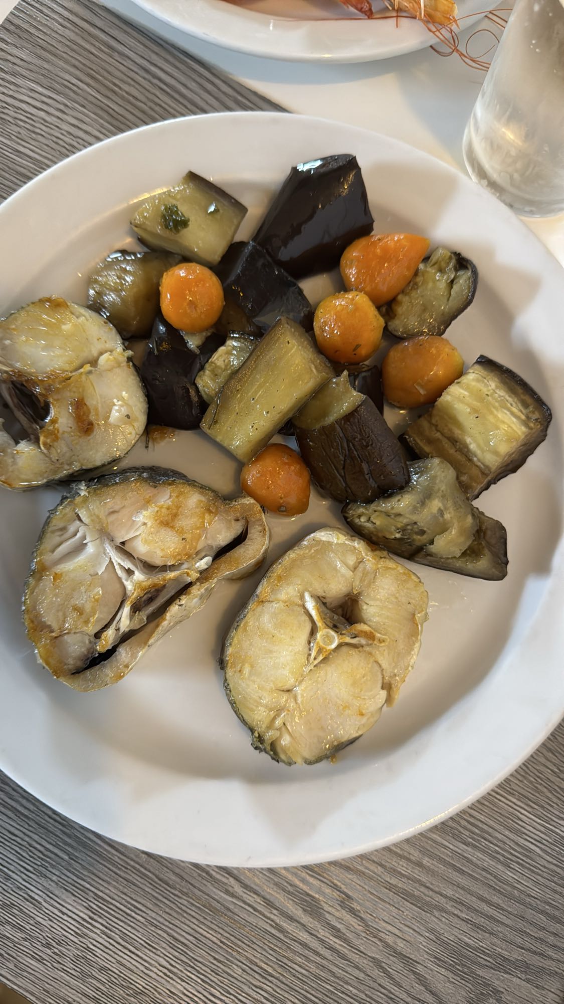 Pescado con verduras