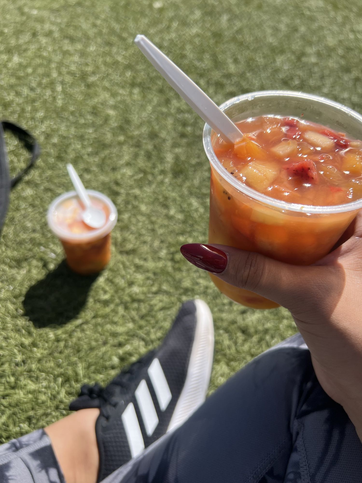 vaso de ensalada de frutas