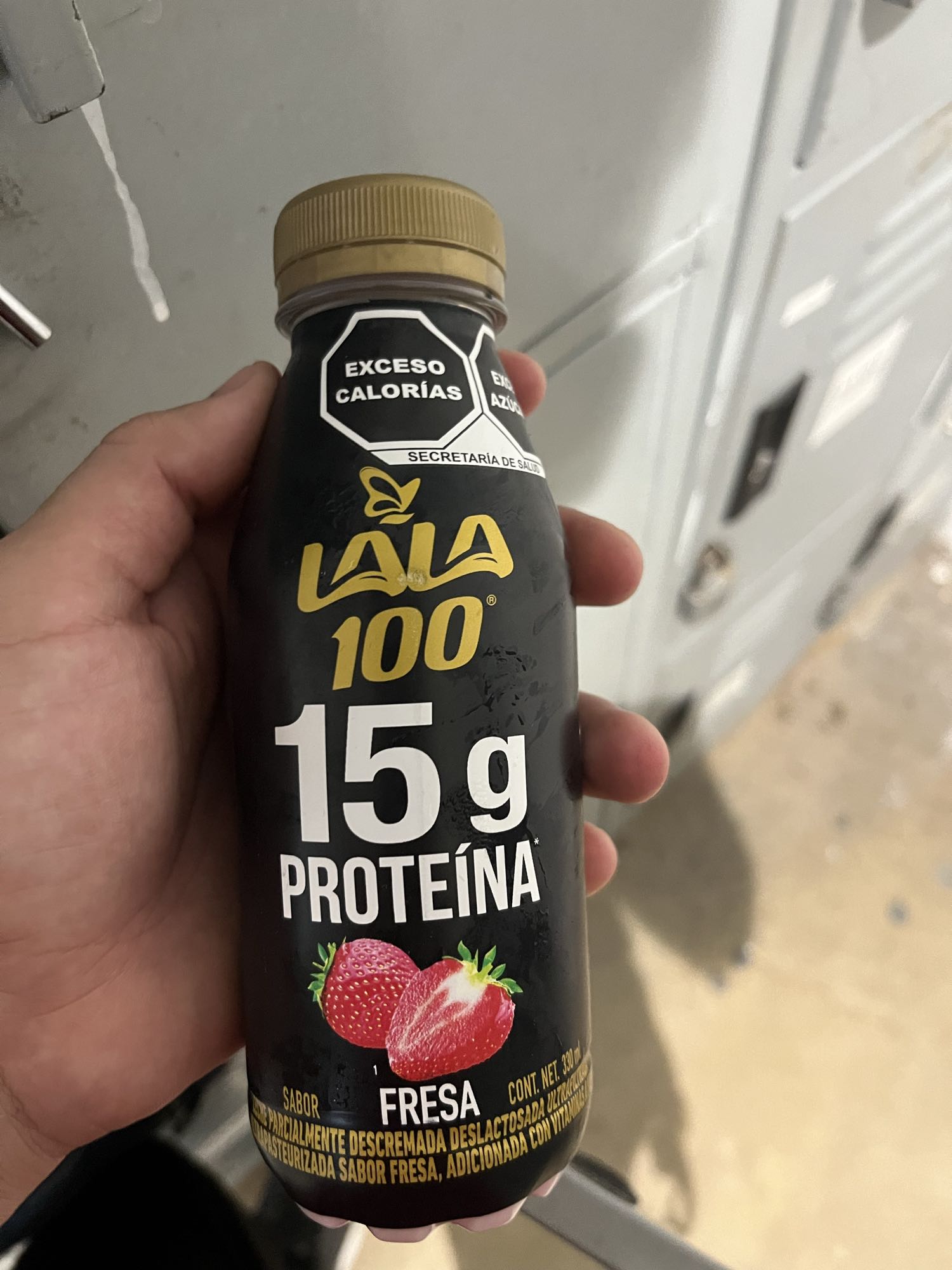 Bebida de proteína fresa