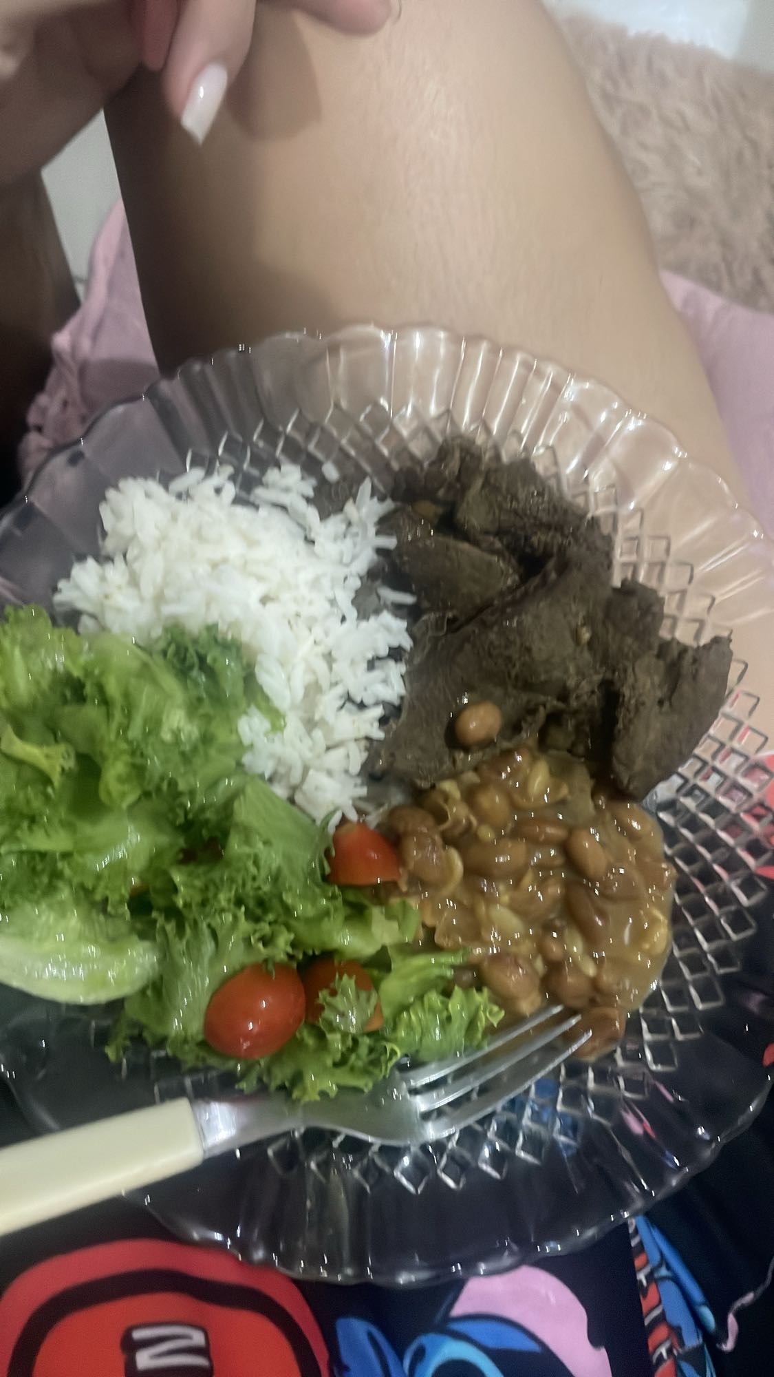 Arroz, feijão e carne