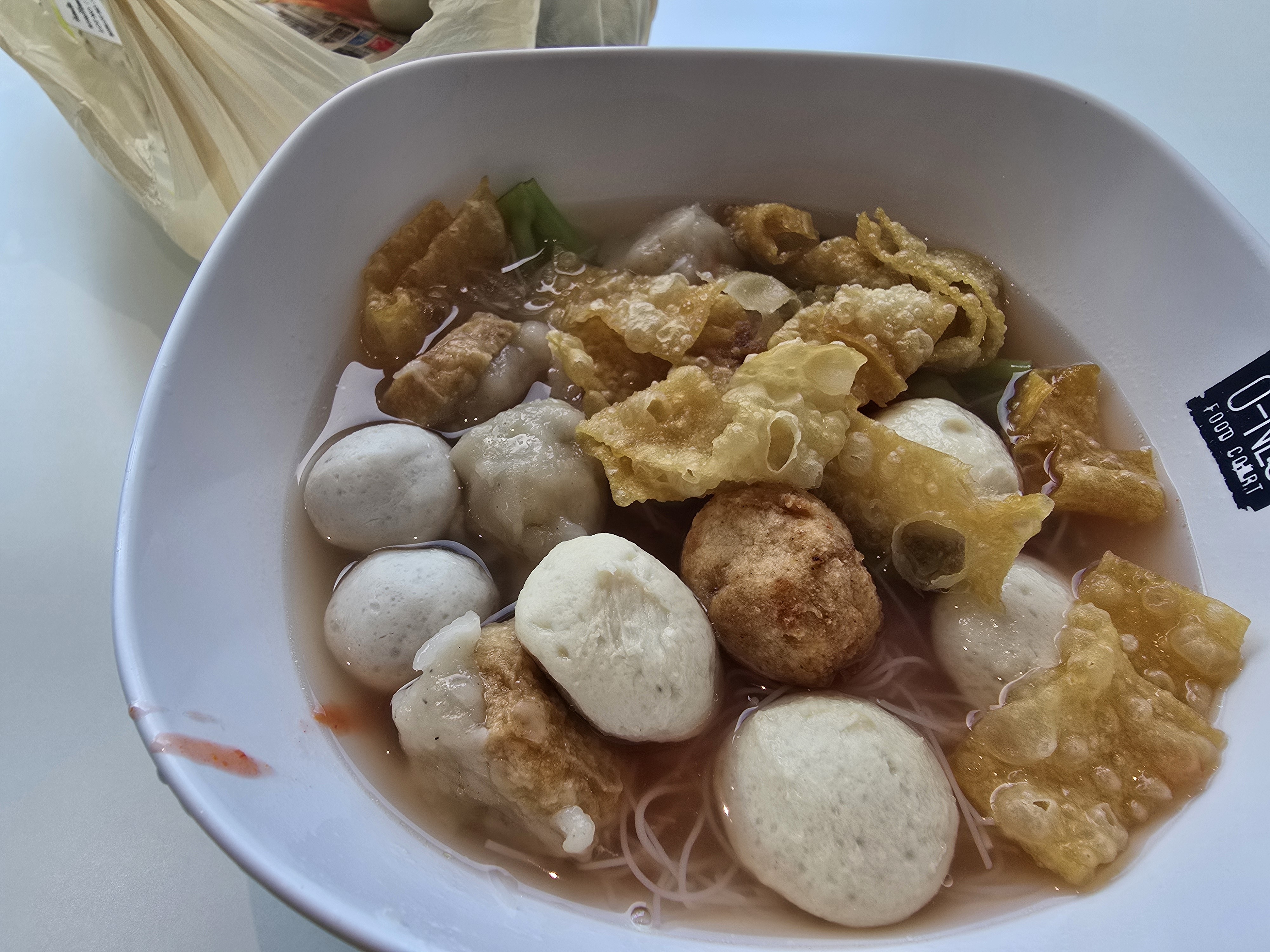 Fishball noodle soup