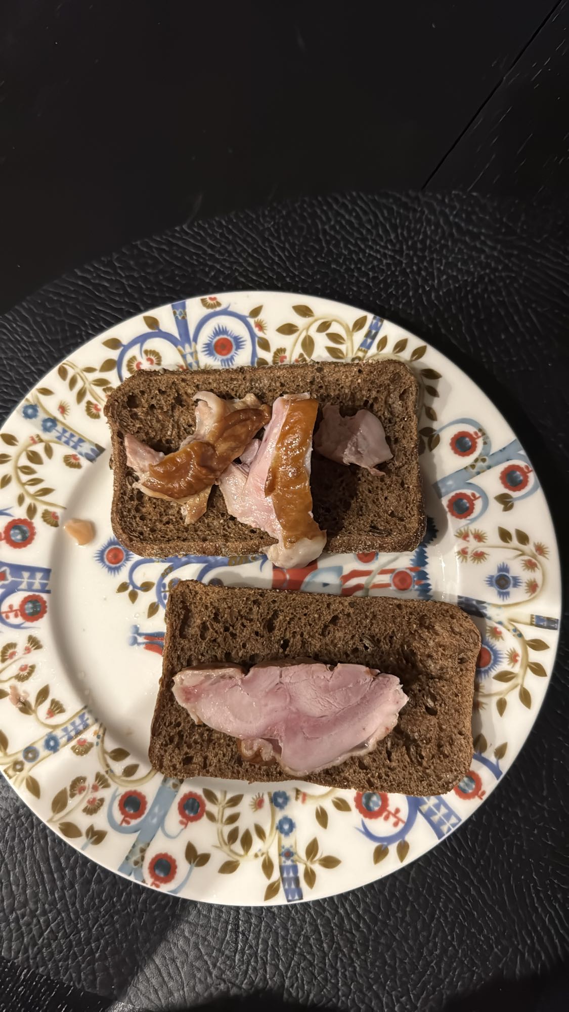 Ham on Rye Bread