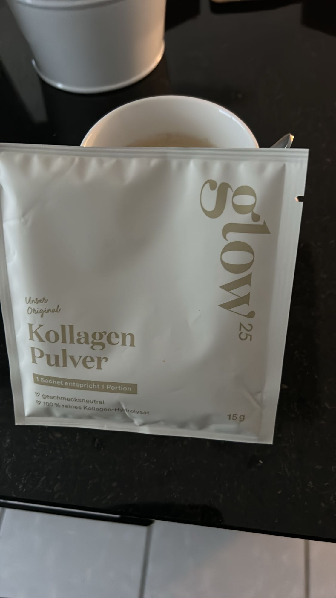 Kollagen Pulver Getränk