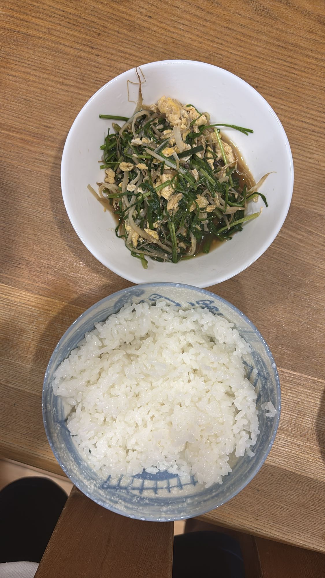 ごはんと野菜卵炒め