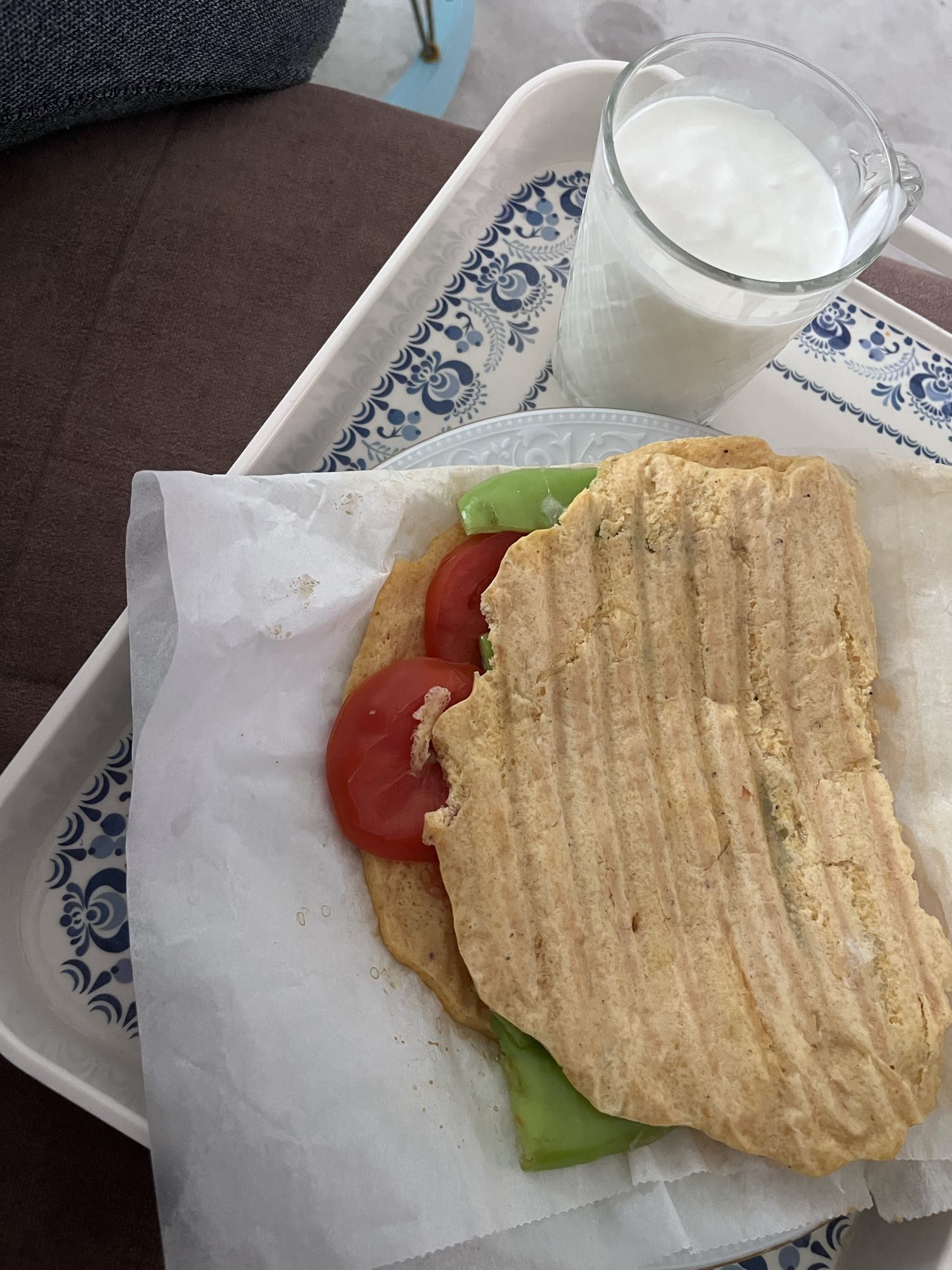 Sebzeli Sandviç ve Ayran