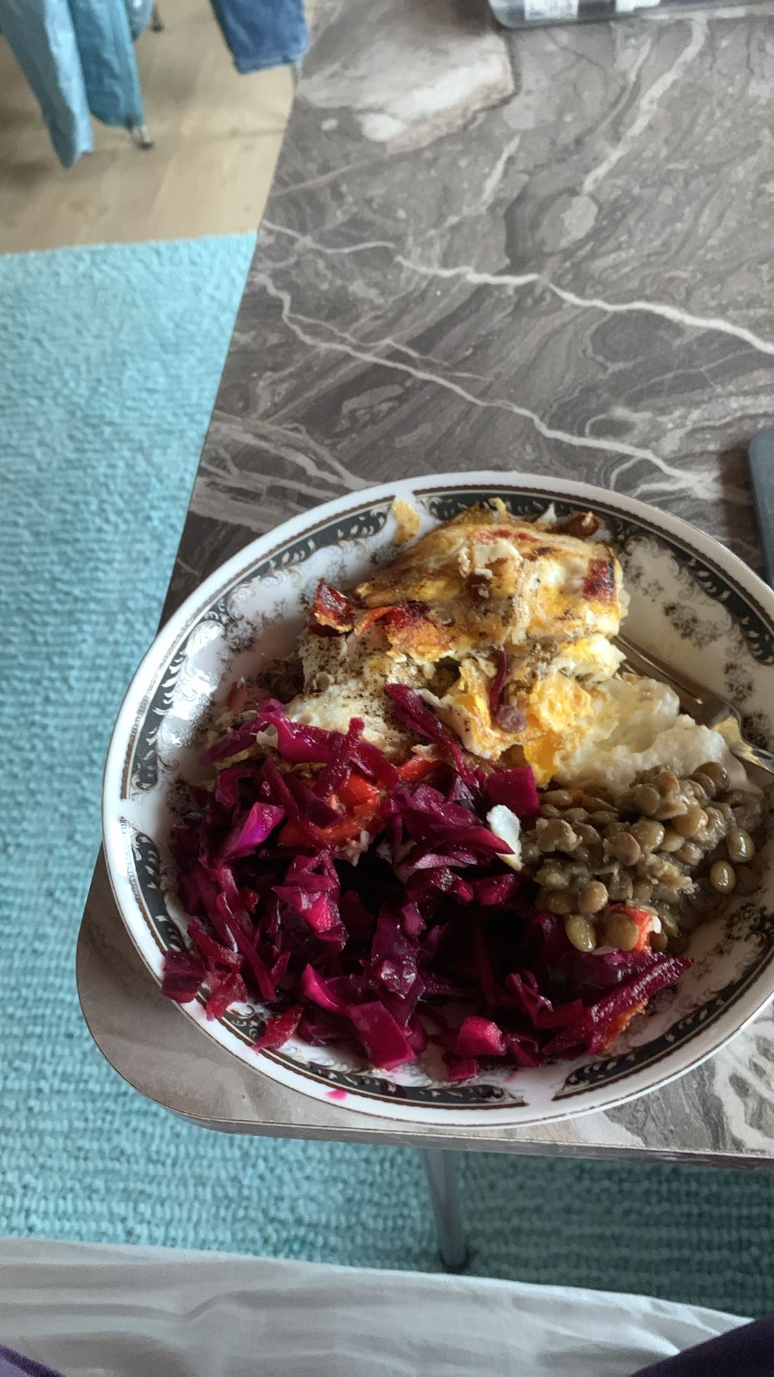 Sebzeli omlet tabağı