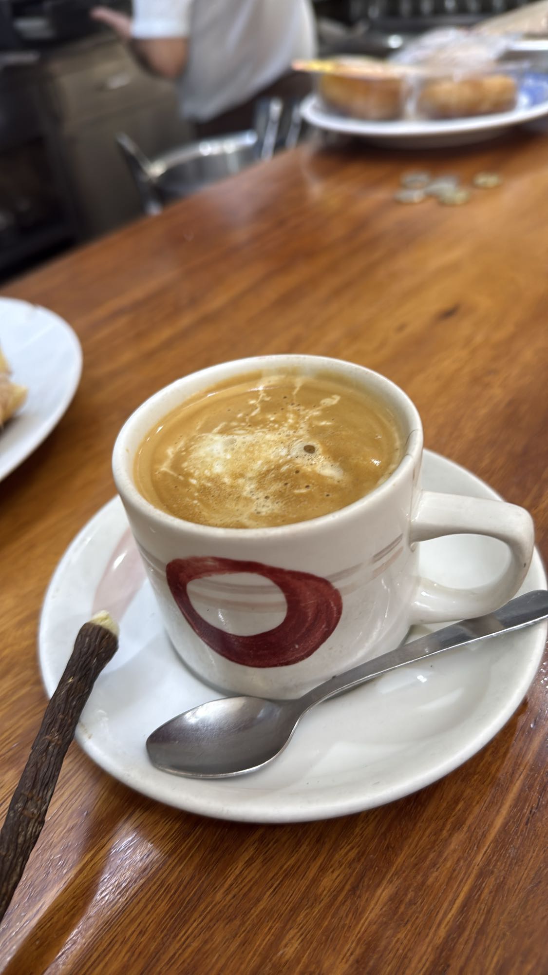 Café con leche pequeño