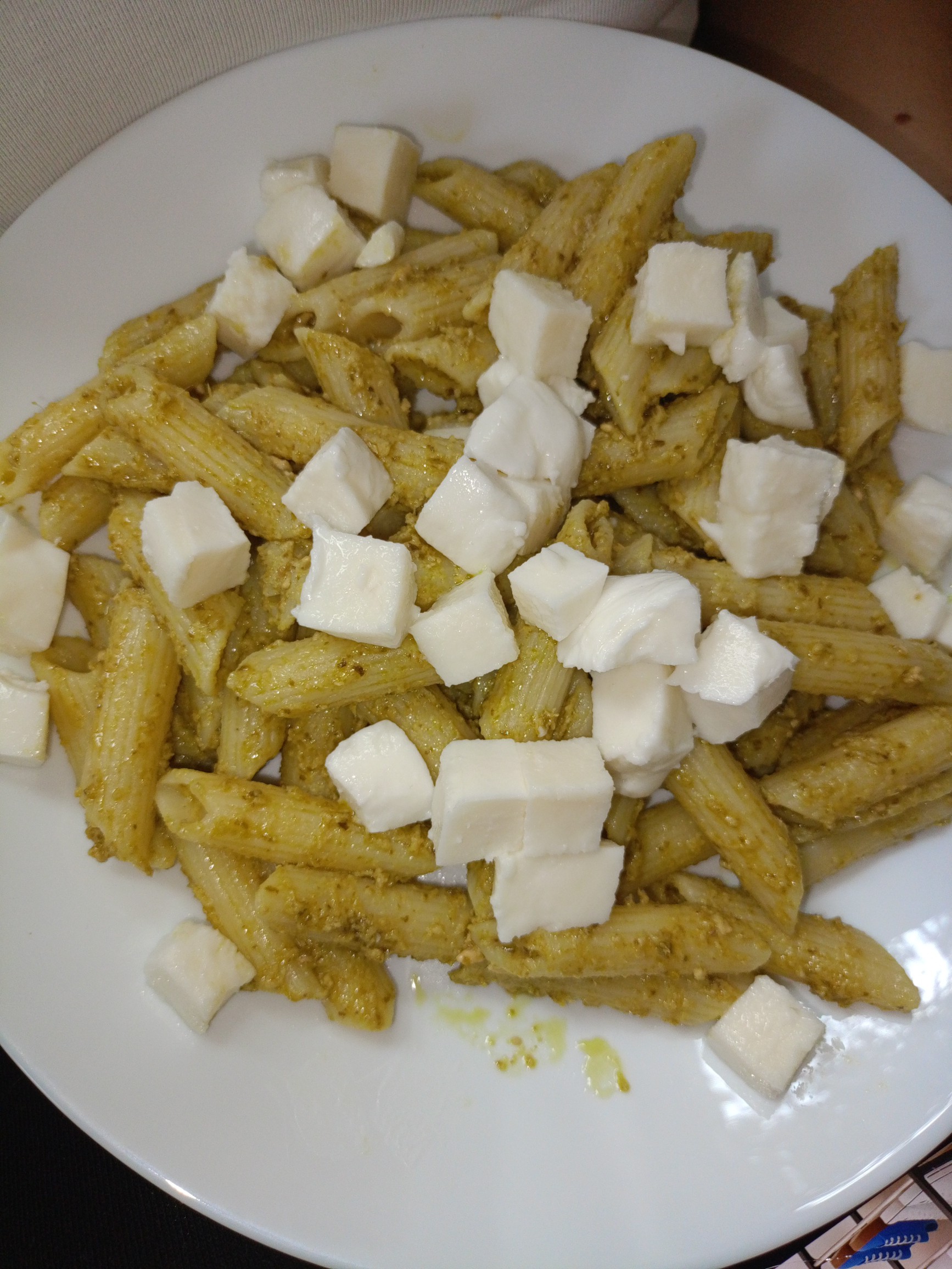 Pesto Pasta with Cheese