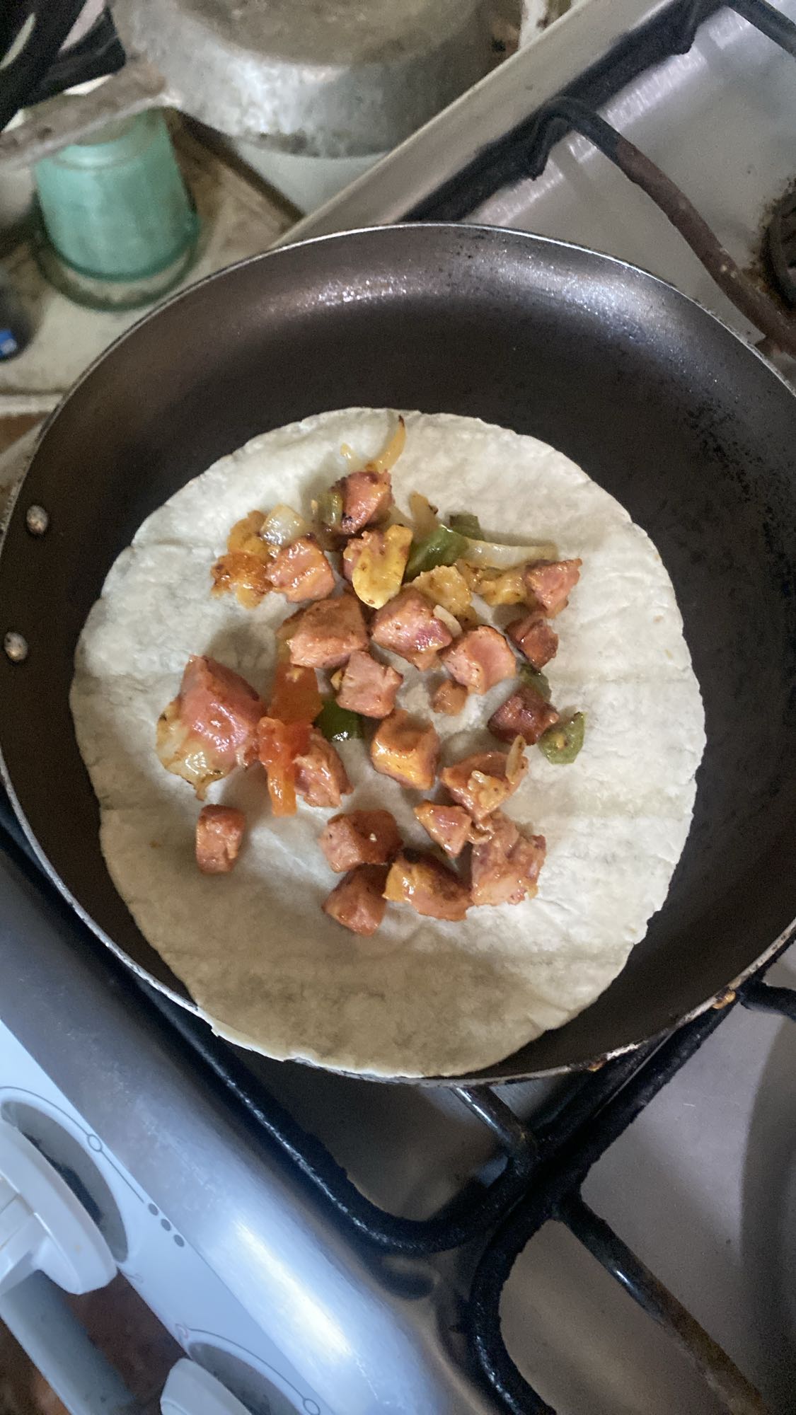 Tortilla con salchicha