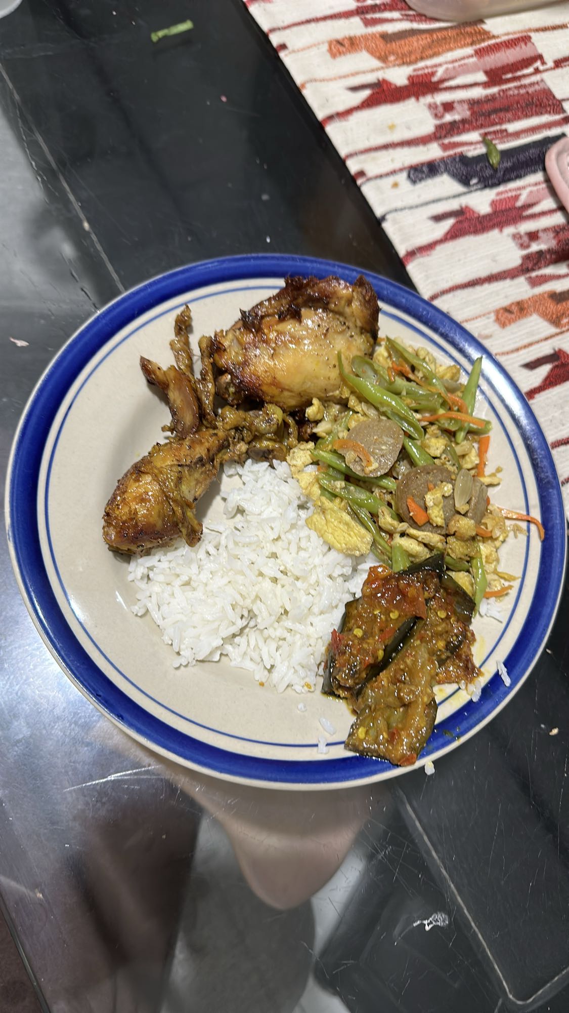 Chicken rice with veggies