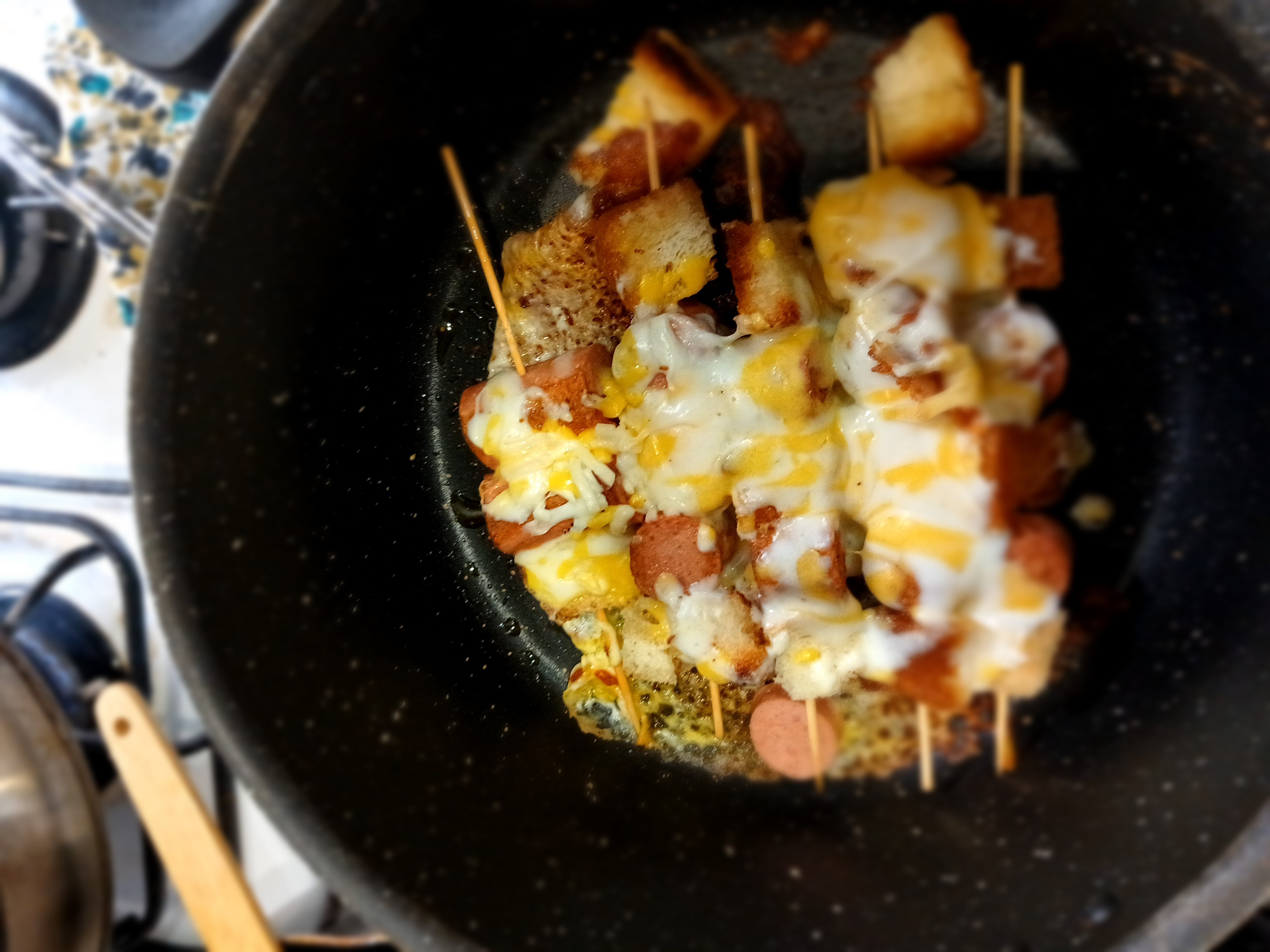 Cheesy Sausage Skewers