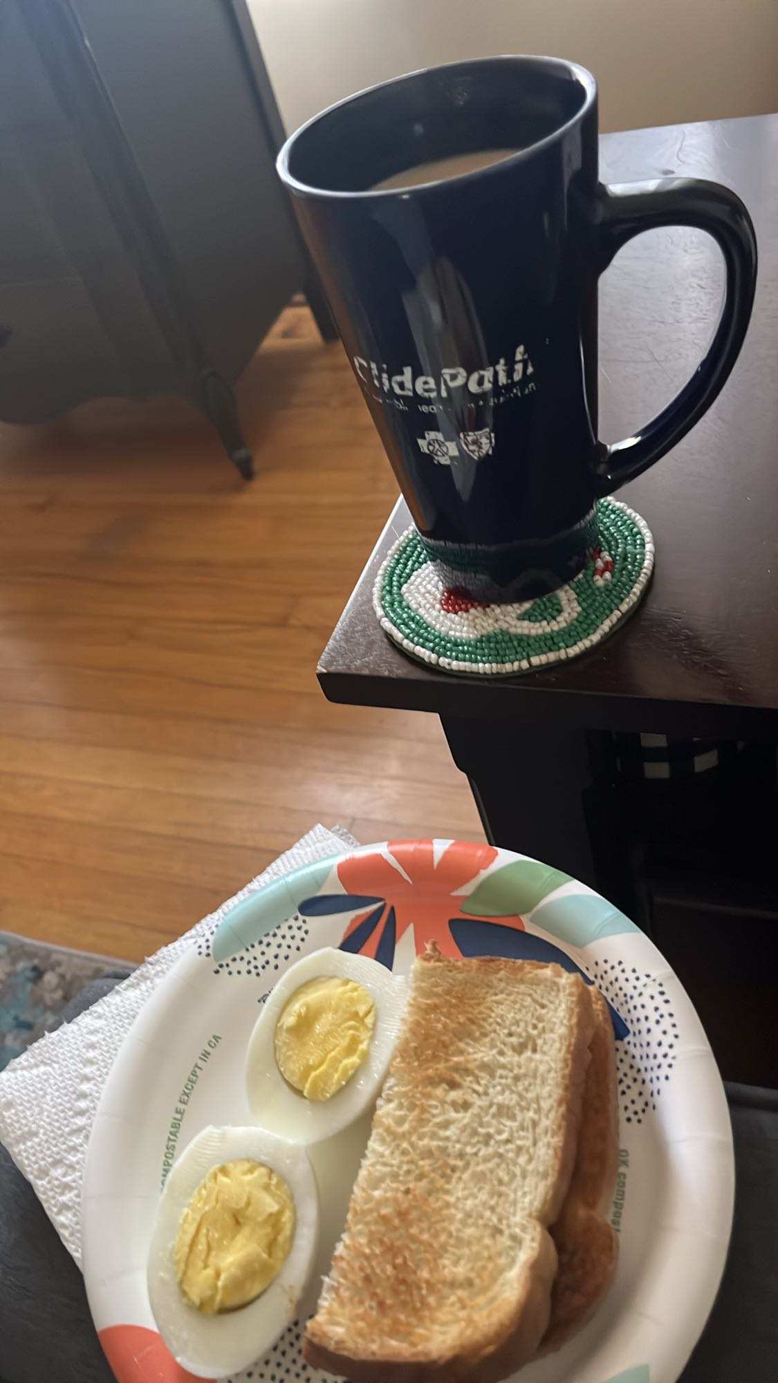 Eggs, Toast, Coffee