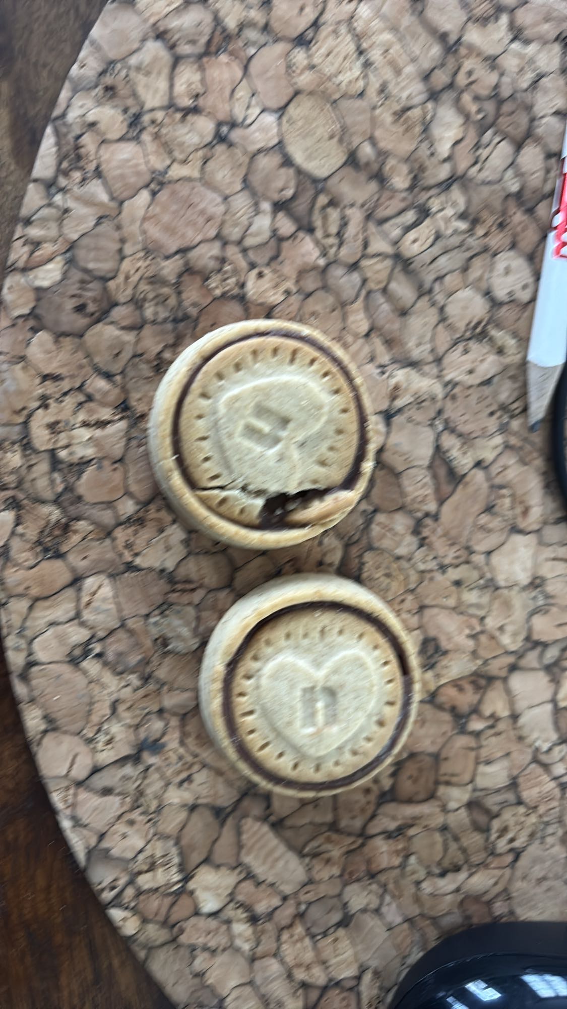 Biscuits fourrés chocolat