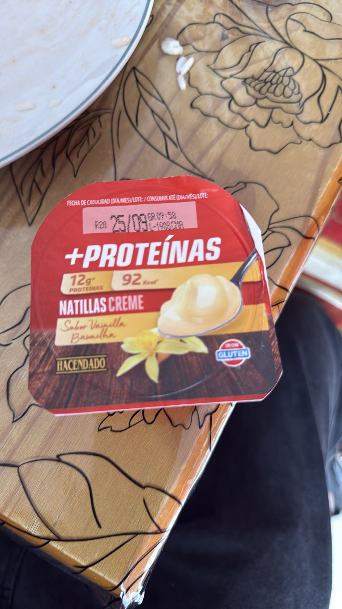 Natillas vainilla