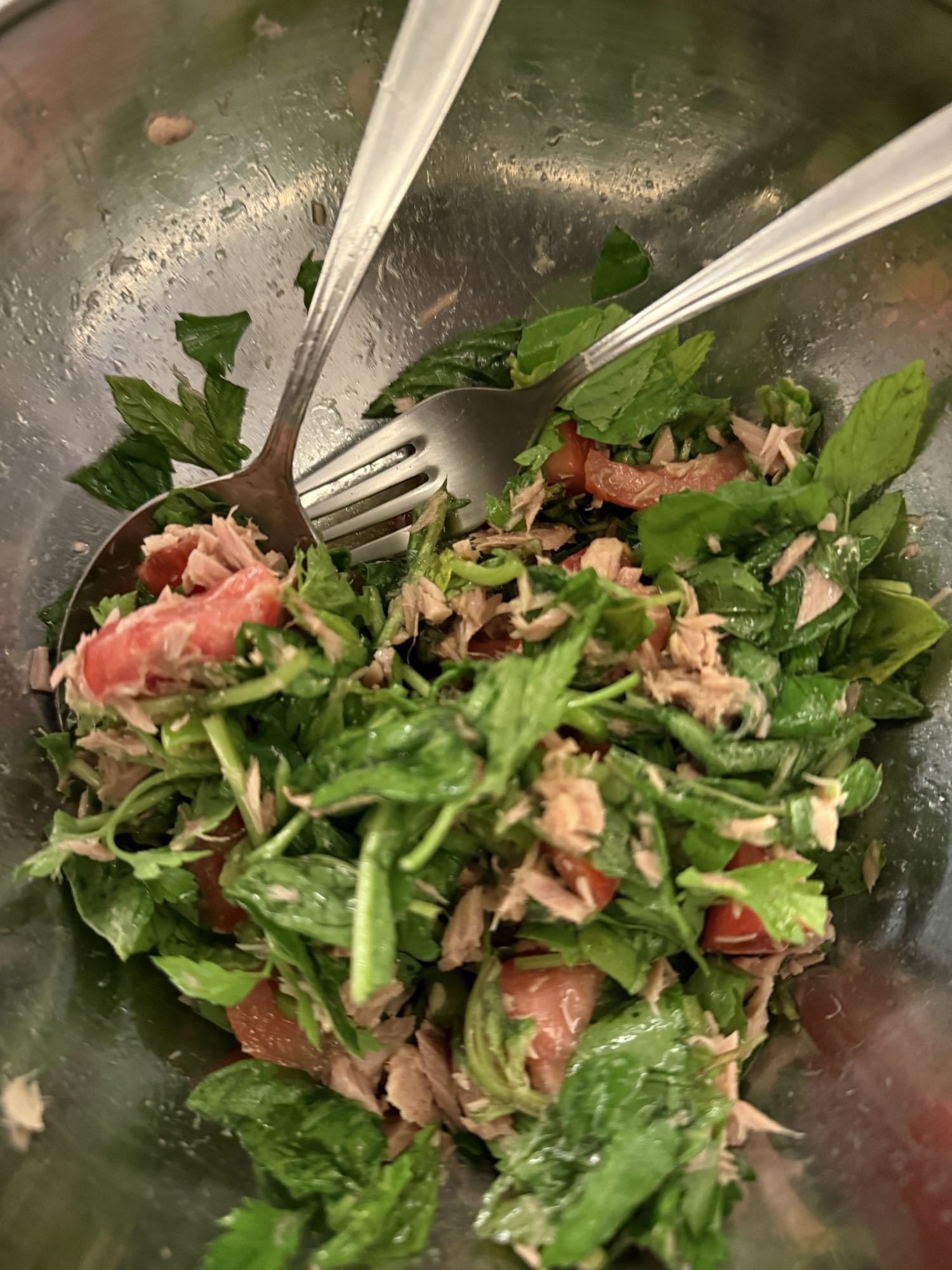 Ton Balıklı Yeşil Salata