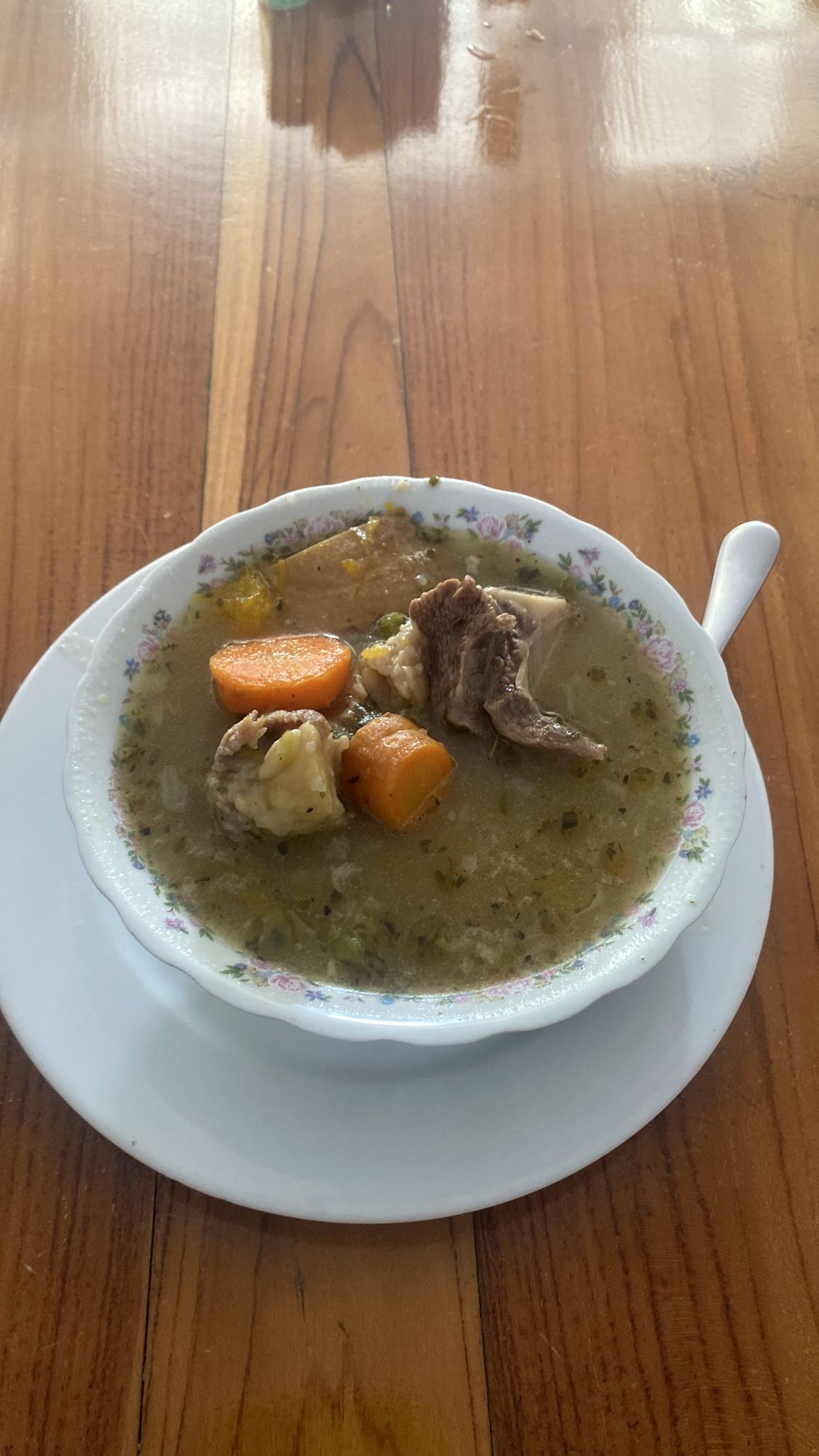 sopa de res con verduras