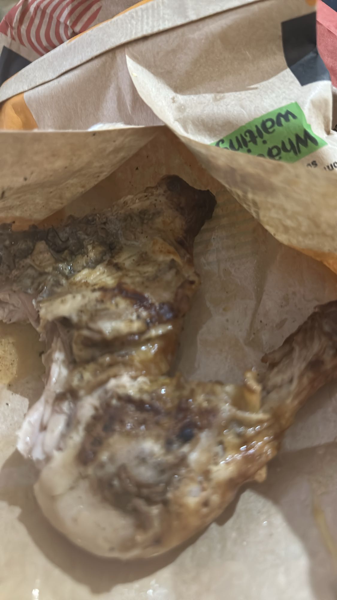 Grilled chicken leg quarter