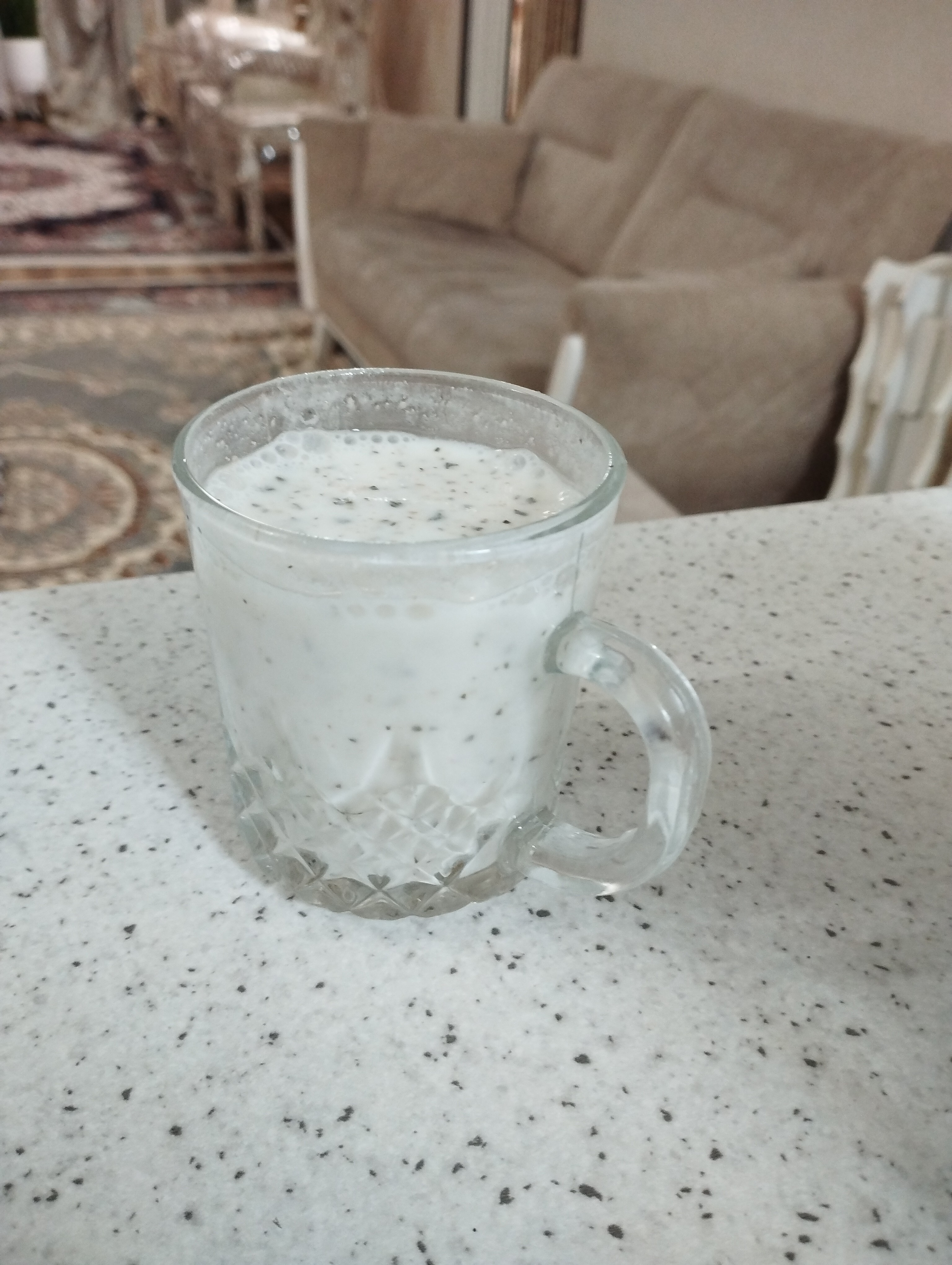 Yogurt chia drink