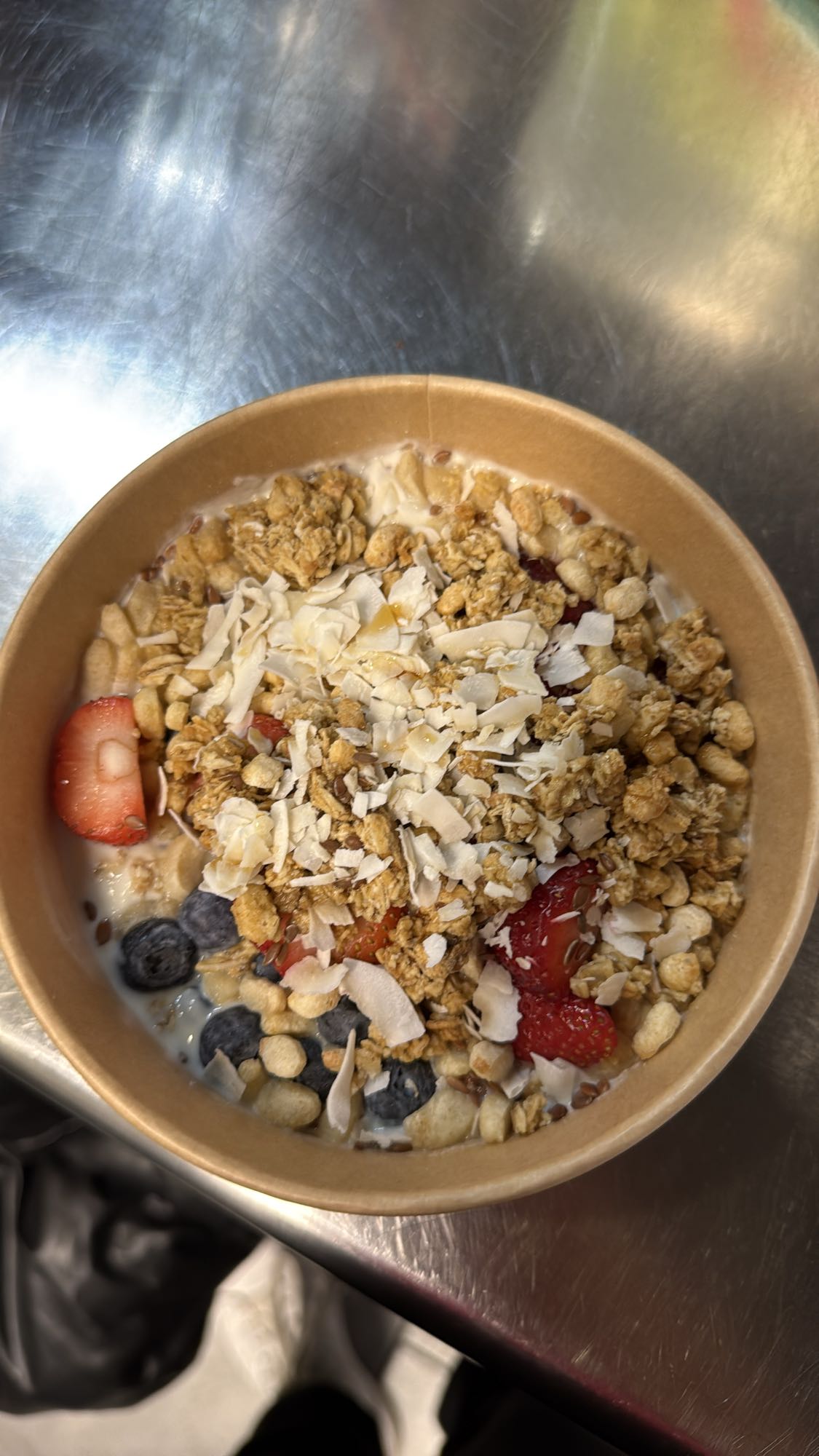 Berry granola yogurt bowl