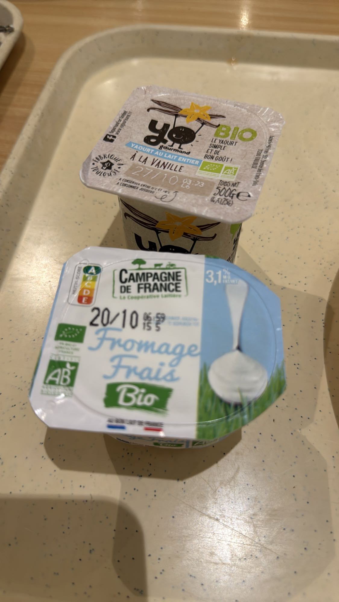 Yaourt et fromage frais bio