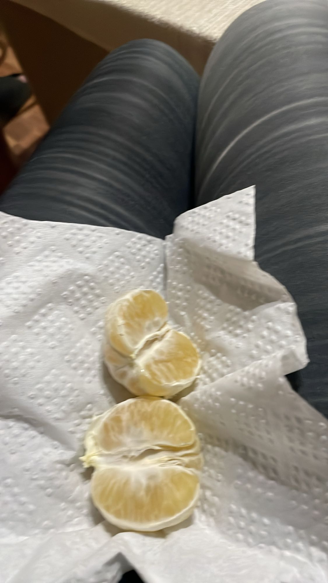 peeled mandarin snack