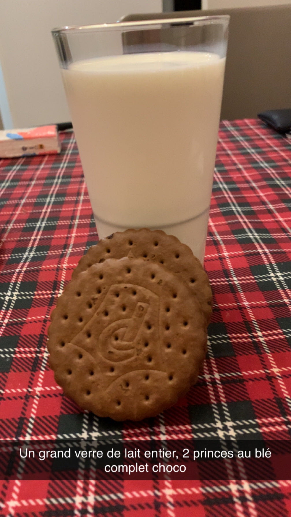 Lait et biscuits choco