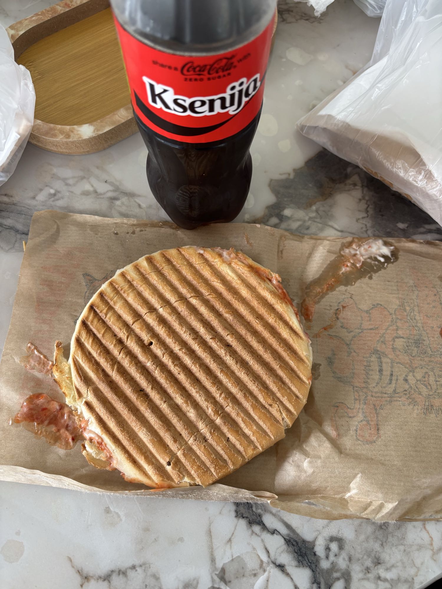 Grilled Panini & Cola