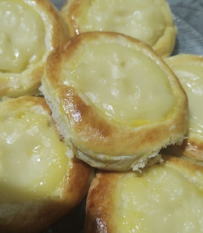 bollo mini con crema pastelera